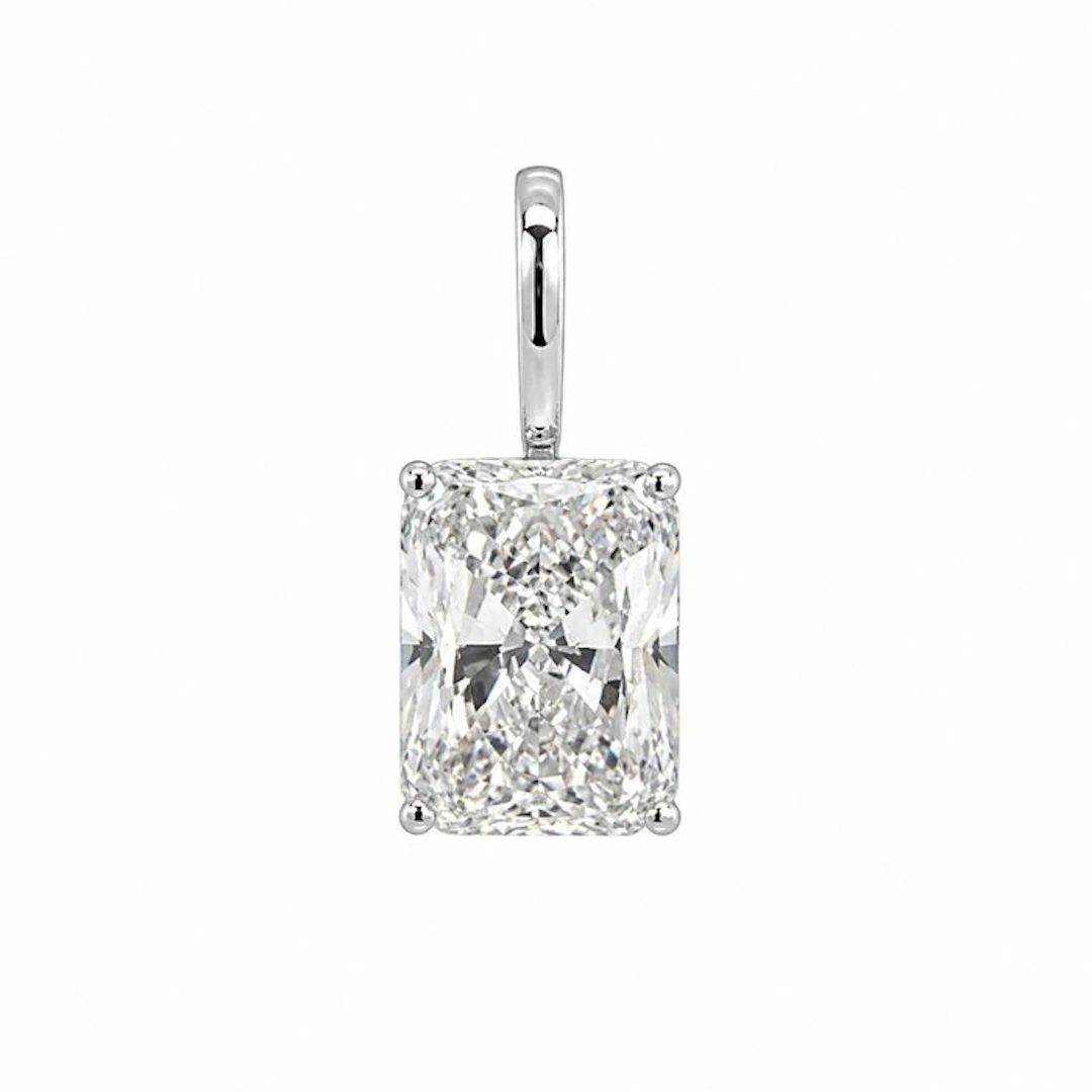 No reserve price - Pendant - 14 kt. White gold - 4.01ct. tw. Diamond