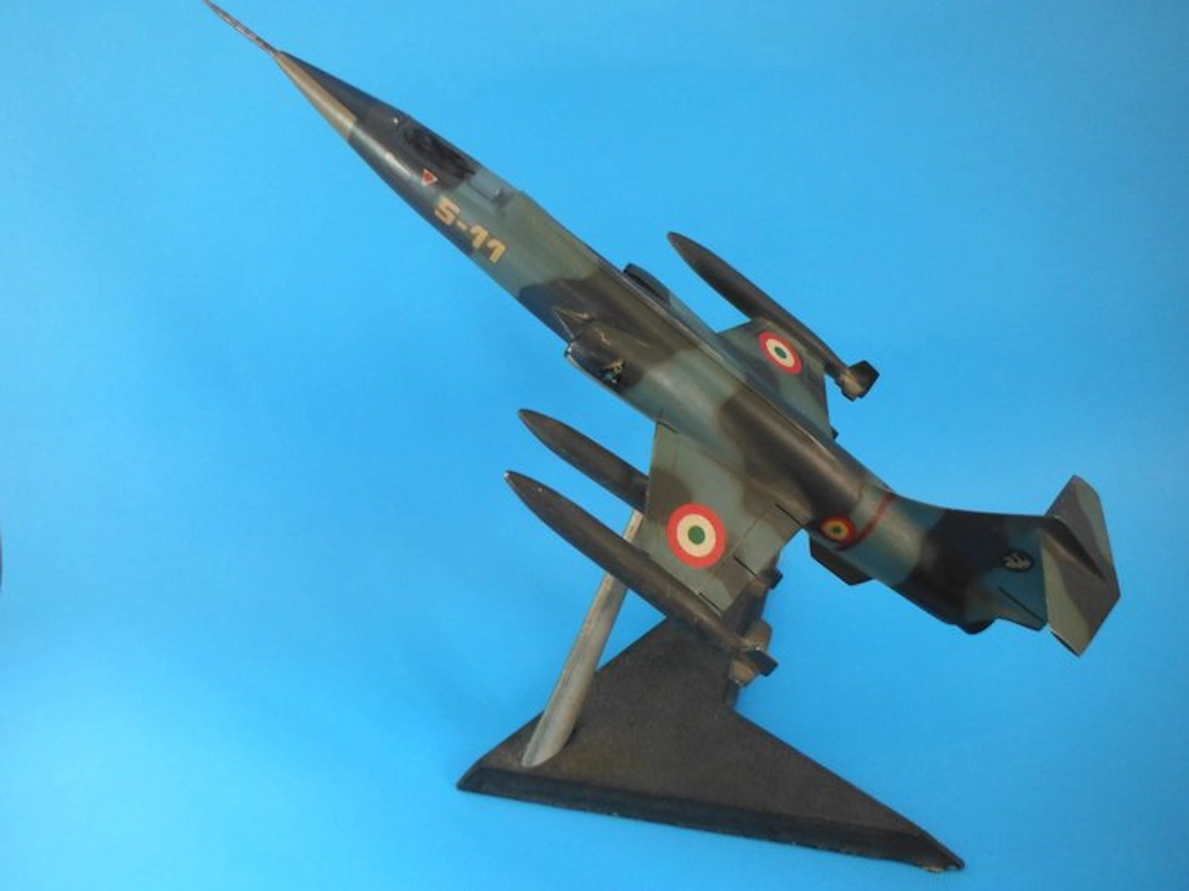 War plane - aereo F104 36° stormo caccia metallo livrea...