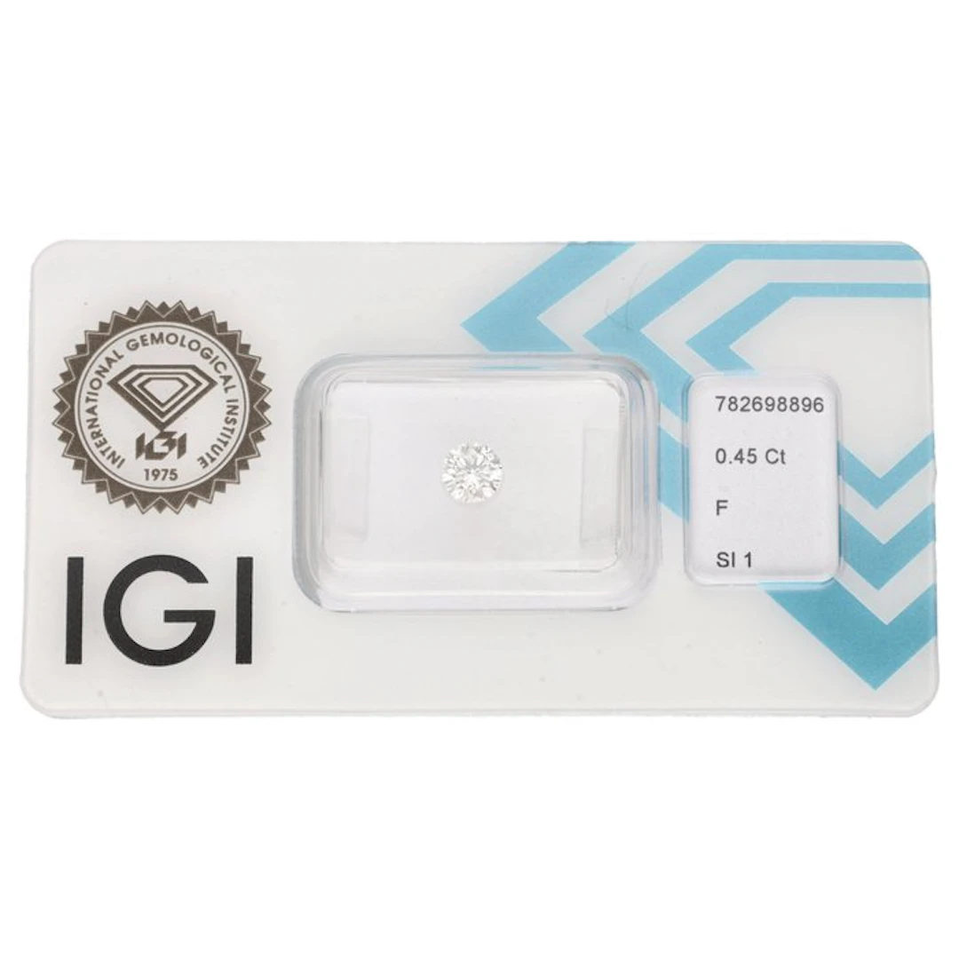 No reserve price - 1 pcs Diamond (Natural) - 0.45 ct...