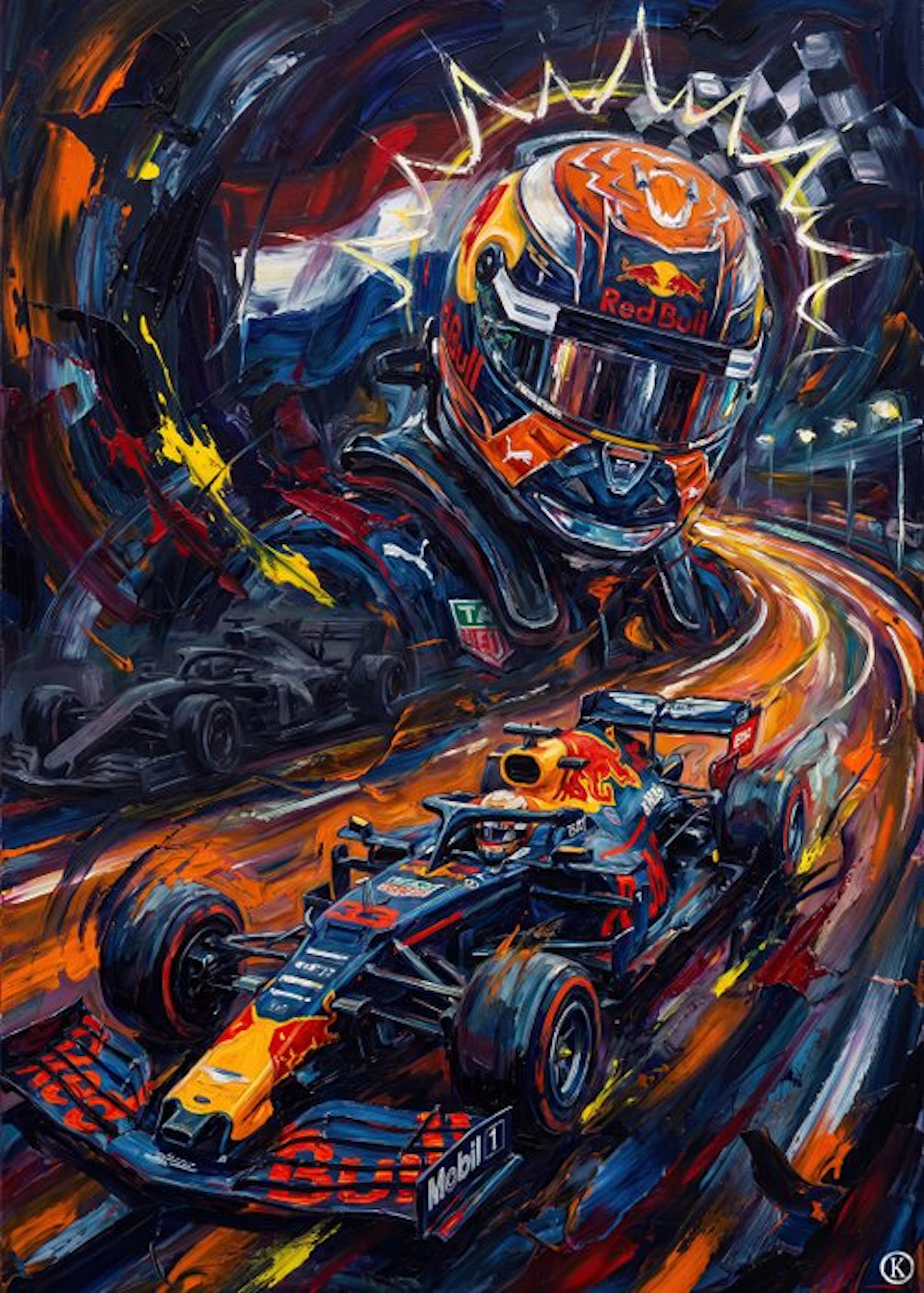 Kleury.art - [XL Canvas] "The Lightning of Spa” by Kleury.art (3/5)