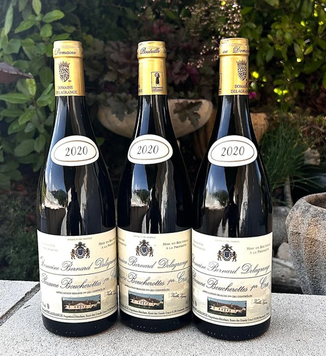 2020 Domaine Bernard Delagrange "Boucherottes" - Beaune 1er Cru - 3 Bouteilles (0,75 L)