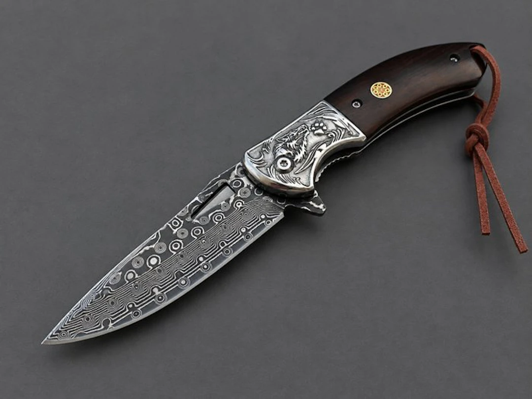 Albainox Albainox – Elegante coltello acciaio Damasco 73...