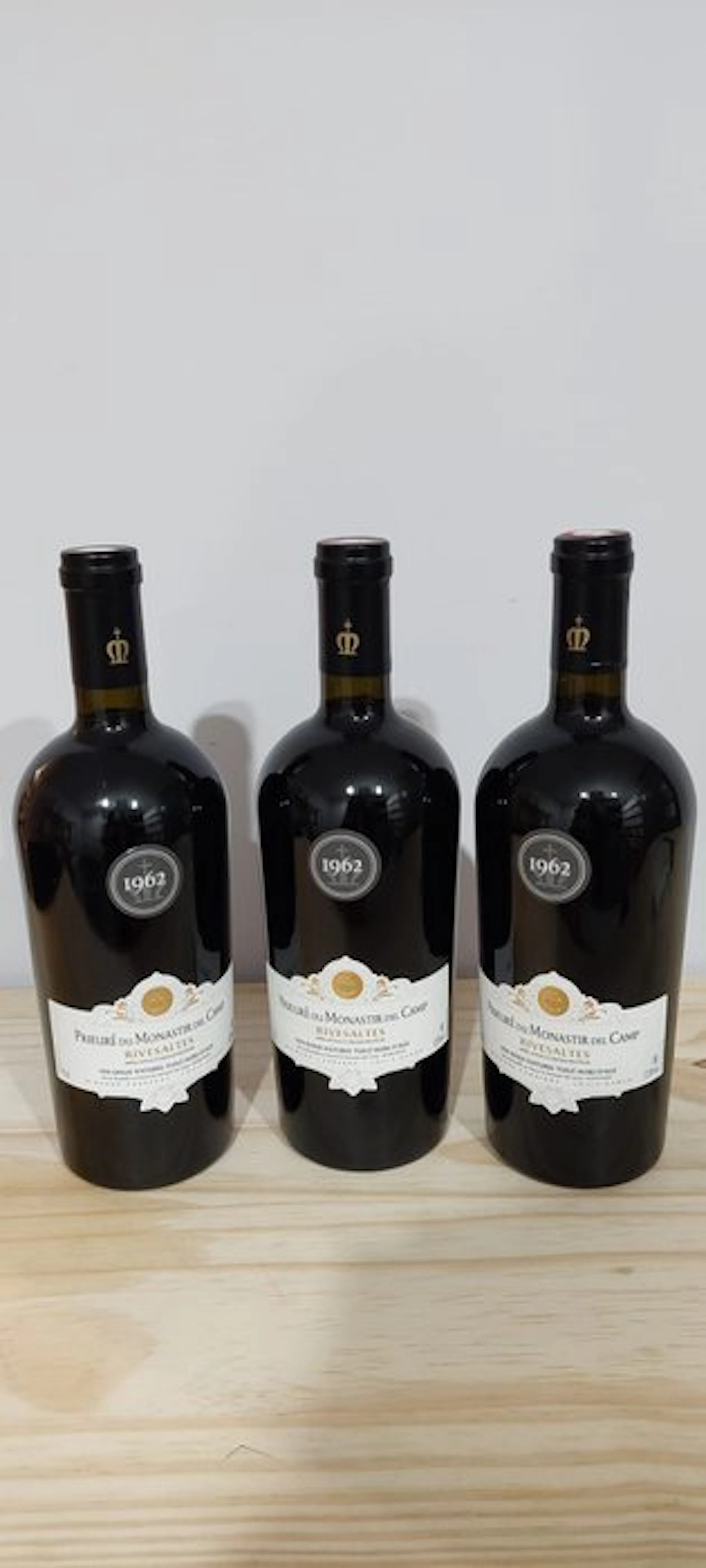 1962 Château le Prieuré du Monastir Del Camp - Rivesaltes - 3 Bottles (0.75L)
