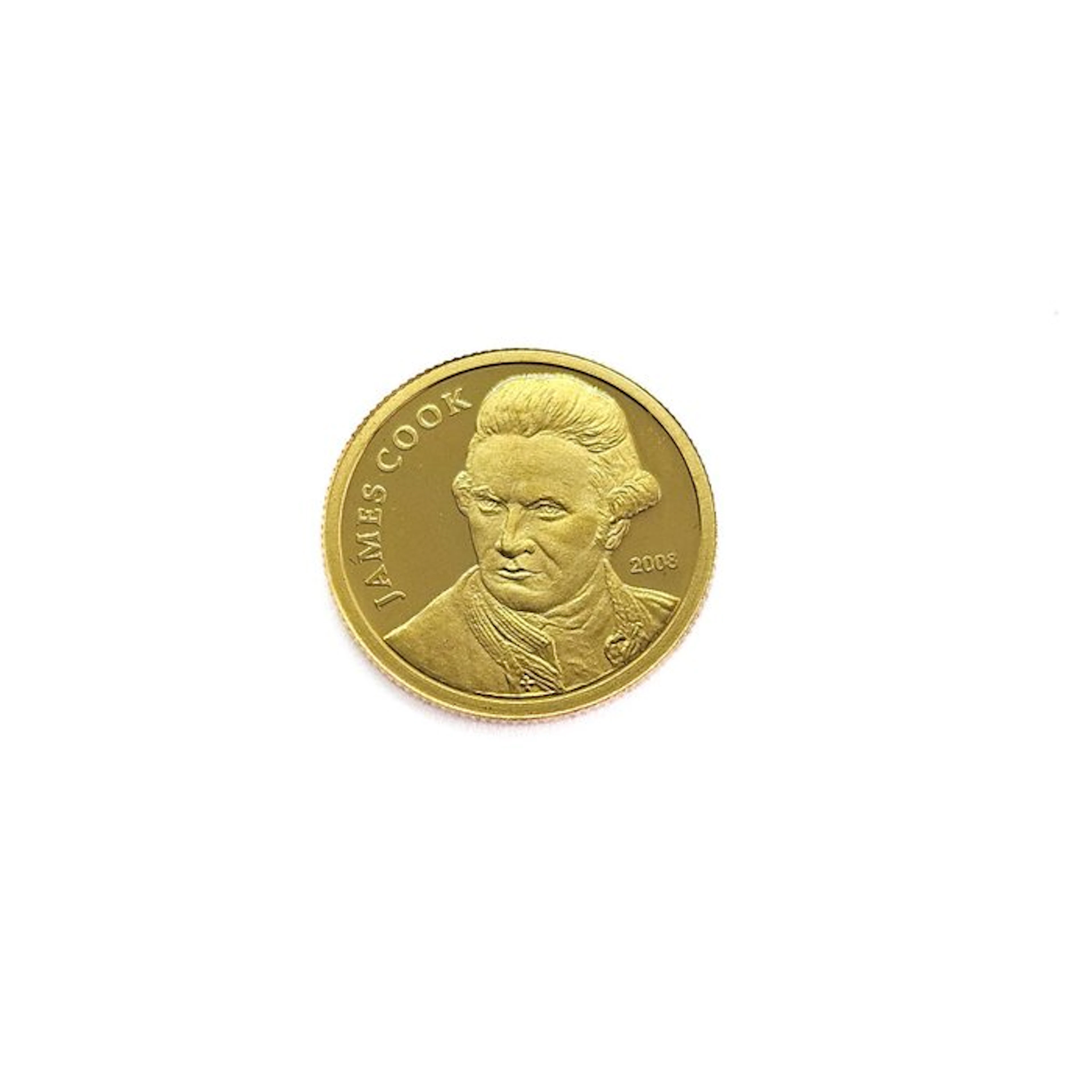Cook Islands. 10 Dollars 2008 - James Cook - 1/25 Oz.