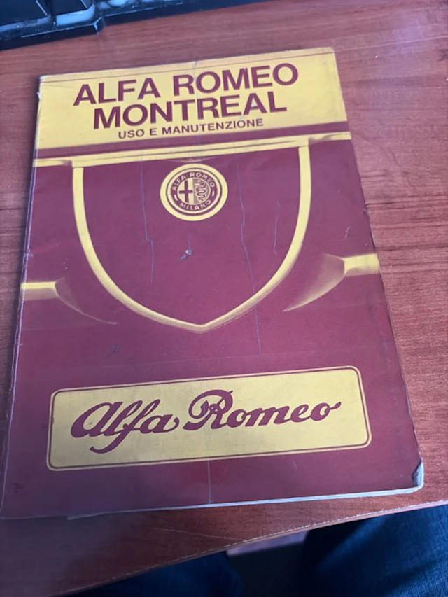 Manual - Alfa Romeo - Montreal - 1971