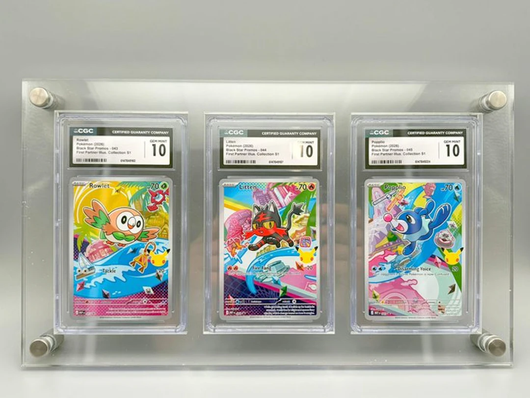 Pokémon - 3 Graded card - First Partners - Gen 7 - CGC 10 - Sword & Shield