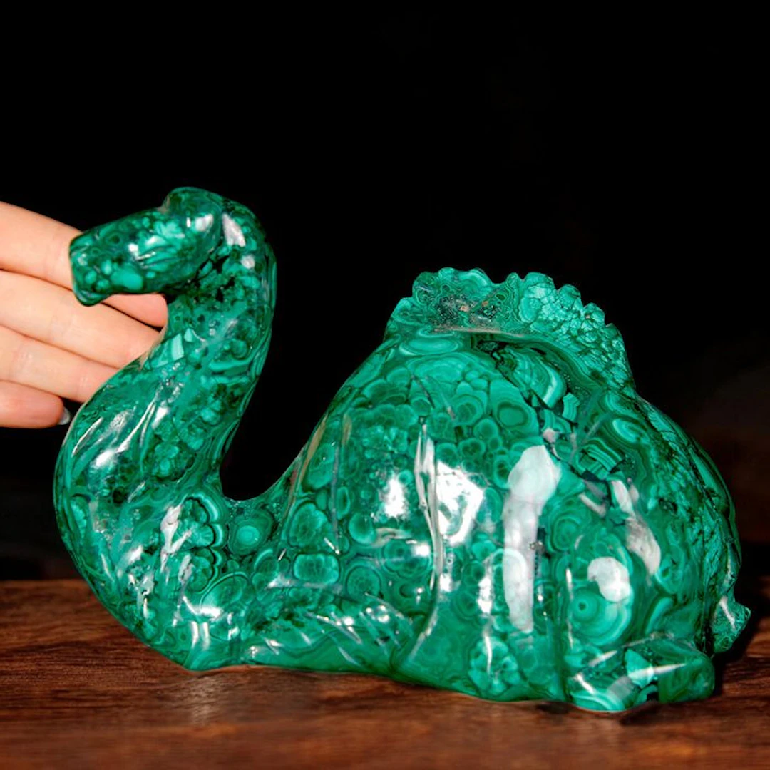 Malachite Sculpture - AAA Quality - Natural Malachite...