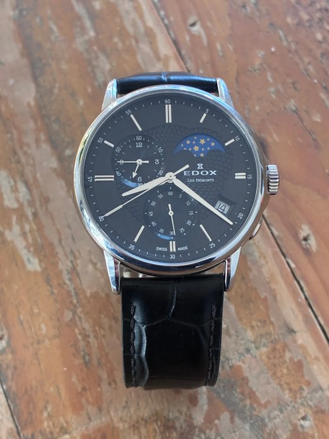 Edox - les bemonts - Moonphase - Chronograph - No reserve...