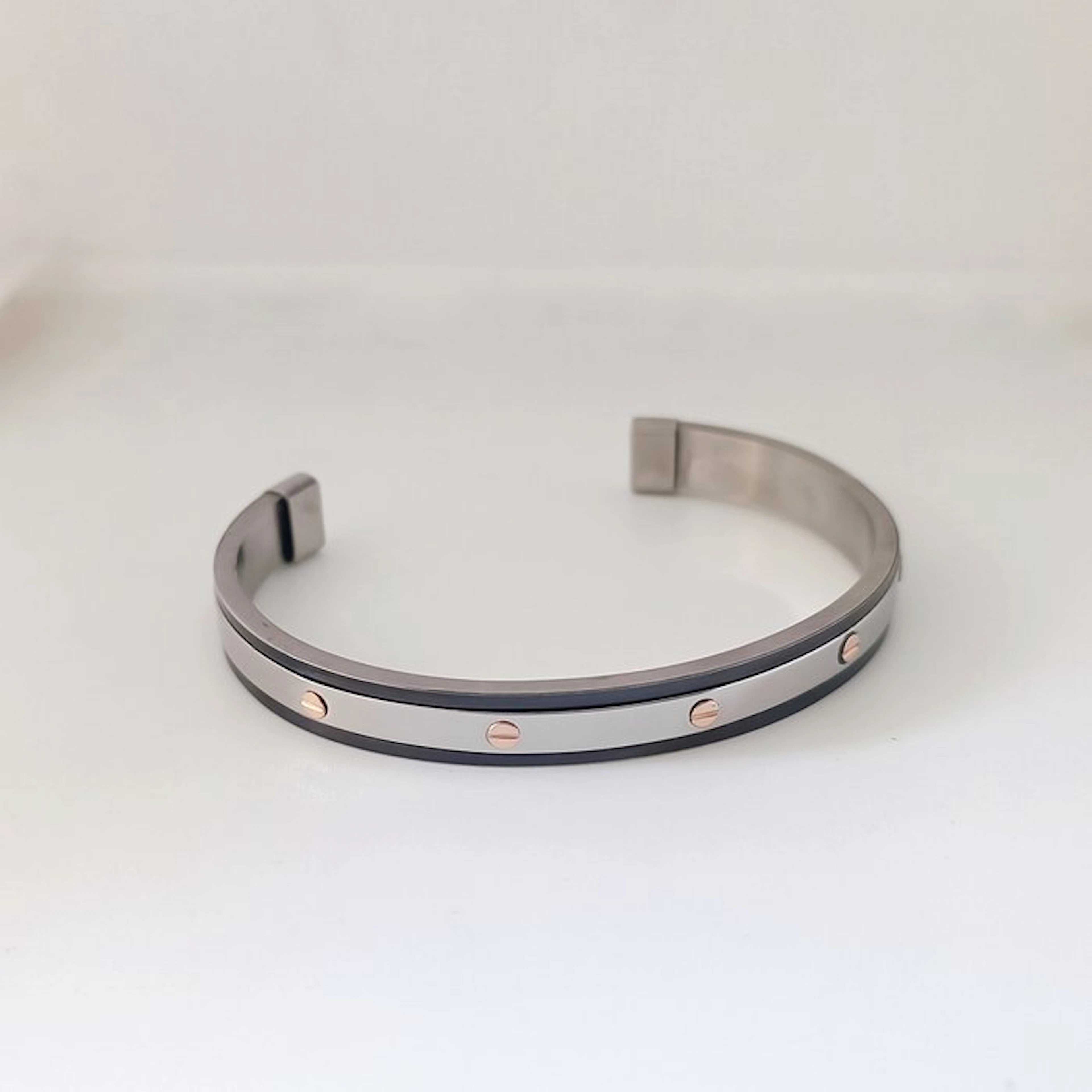 18 kt. - Steel, Rose gold - Bracelet - Artisanal