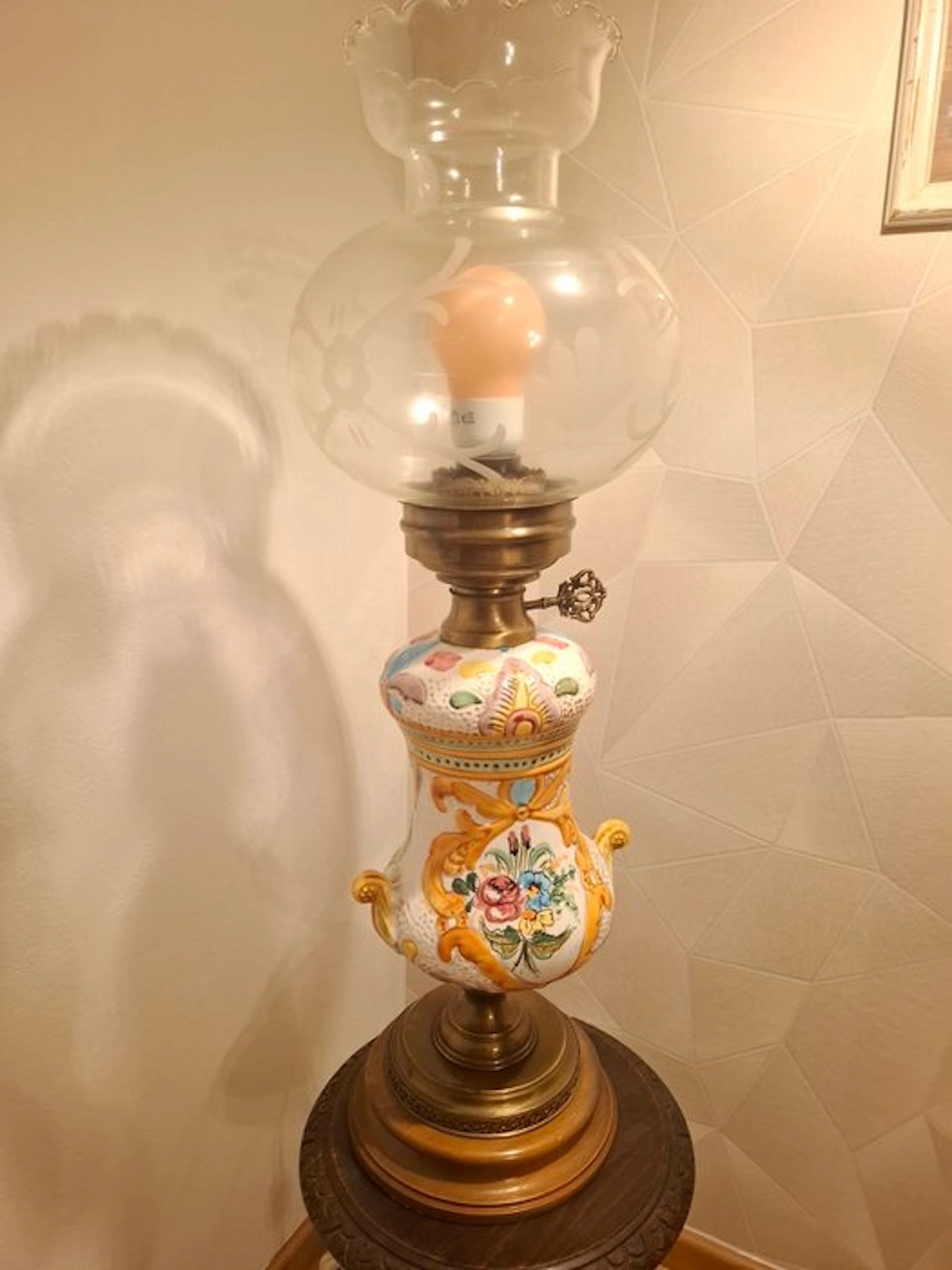 Table lamp - Ceramic - Majolica