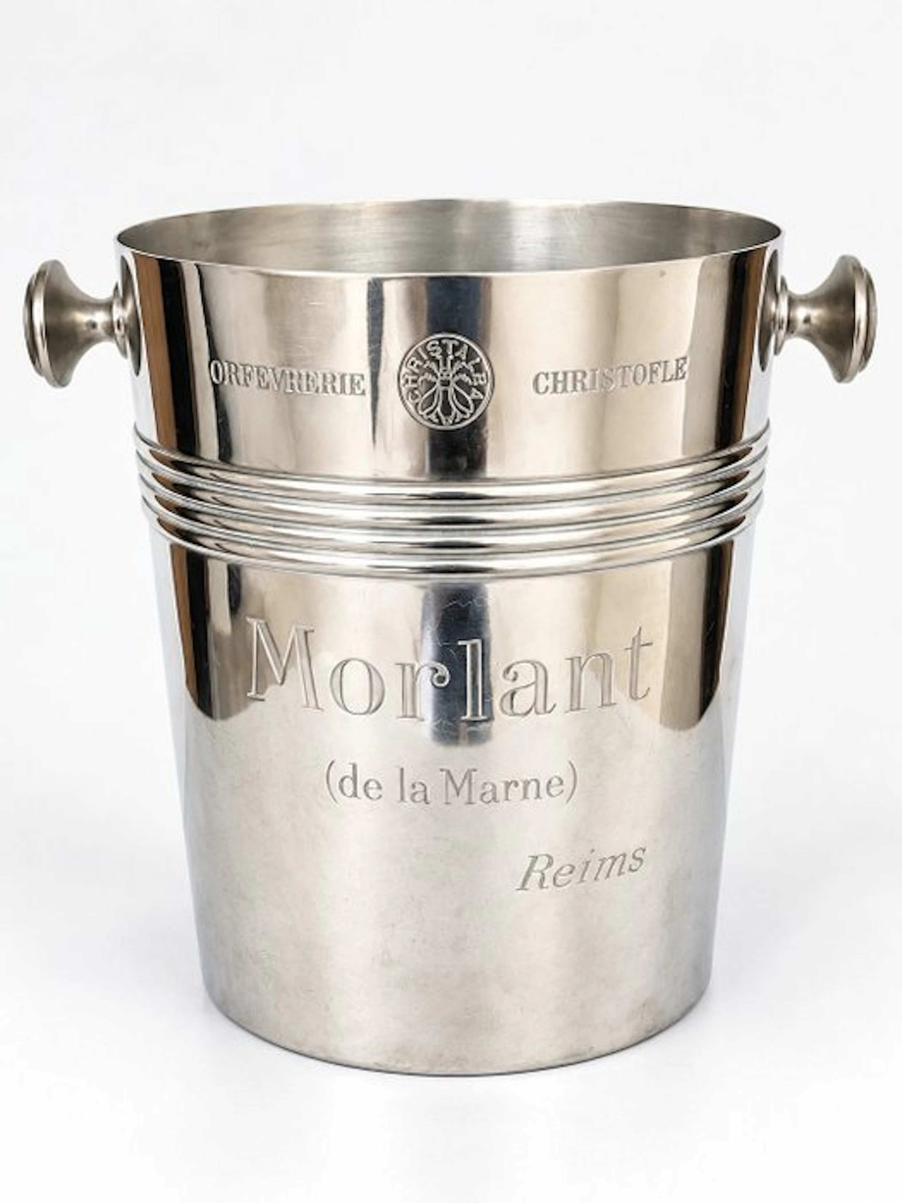 Christofle - Champagne cooler - Biarritz - silvered metal...
