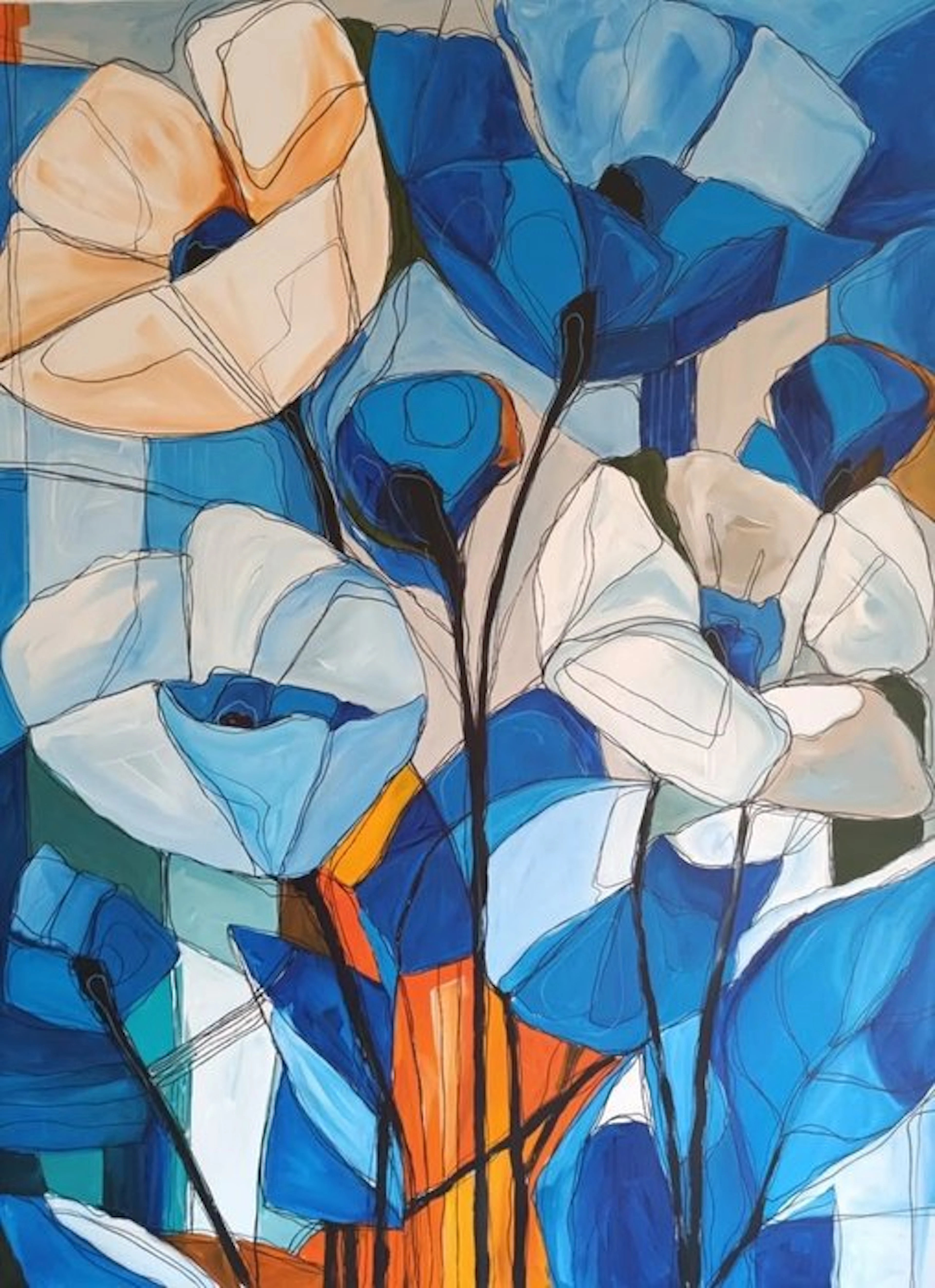 Kiri Aguilera (1982) - XL - Flores de zafiro