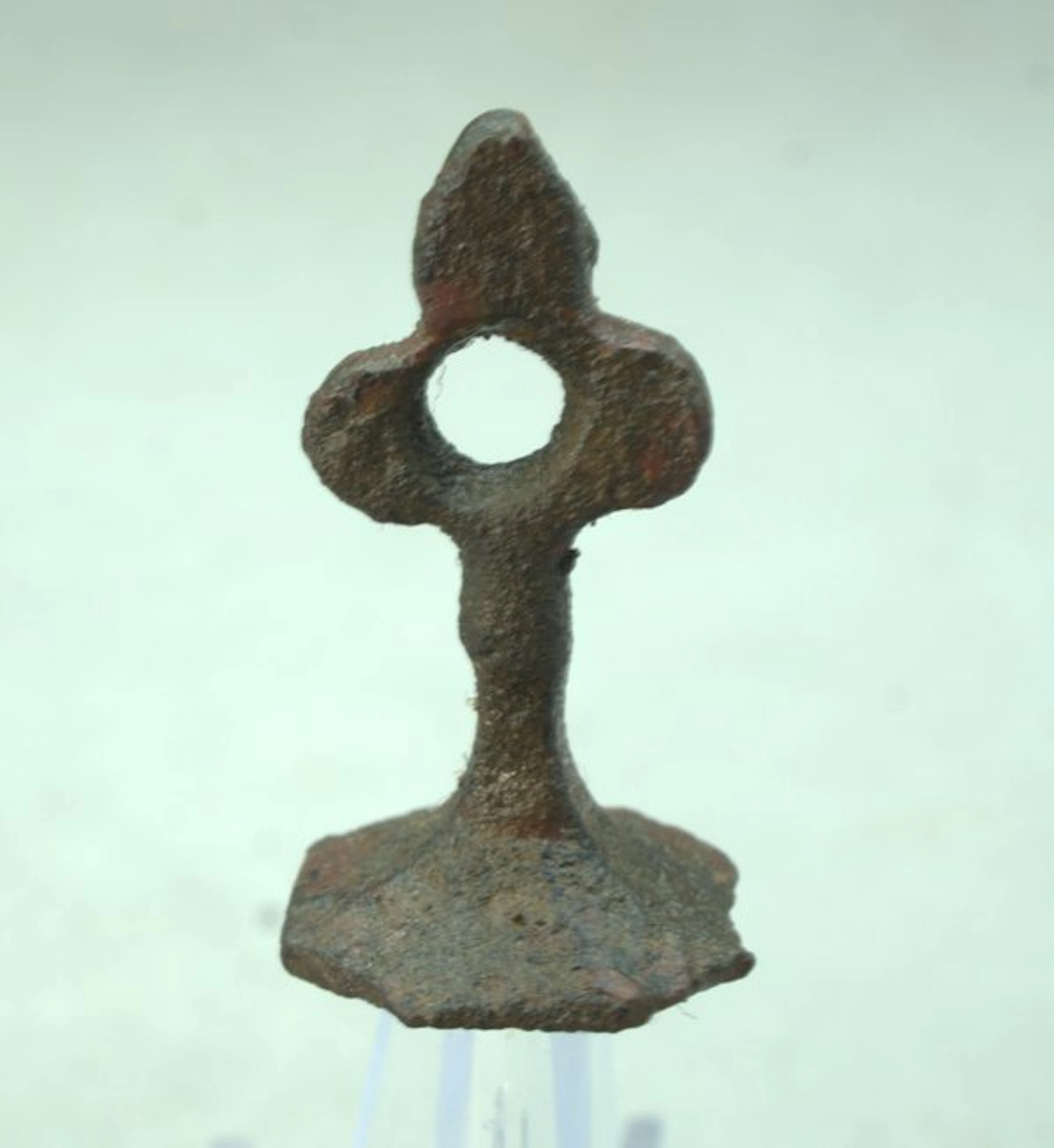 Medieval Bronze Seal Matrix with Merchant's Mark - 27 mm