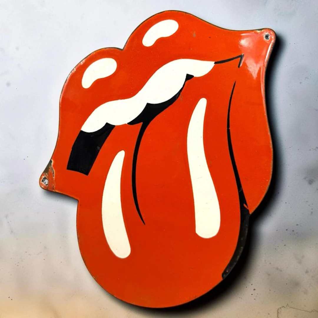 Rolling Stones - Enamel plate - Enamel