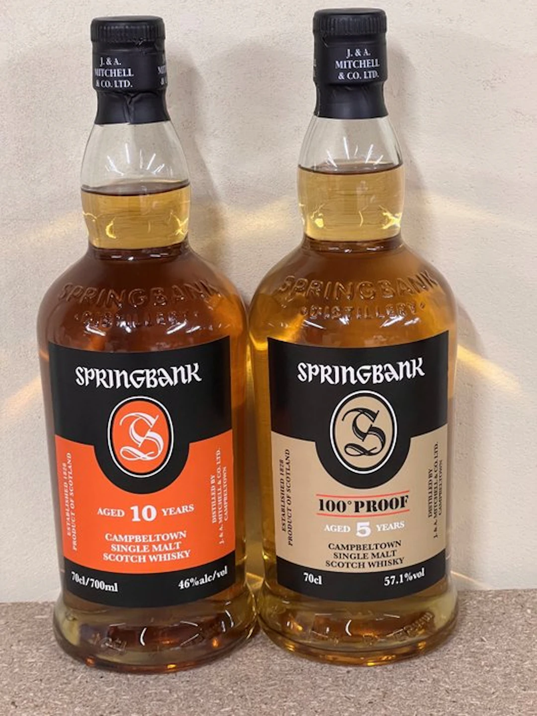 Springbank - 10yo & 5yo 100 proof - 70cl - 2 bottles