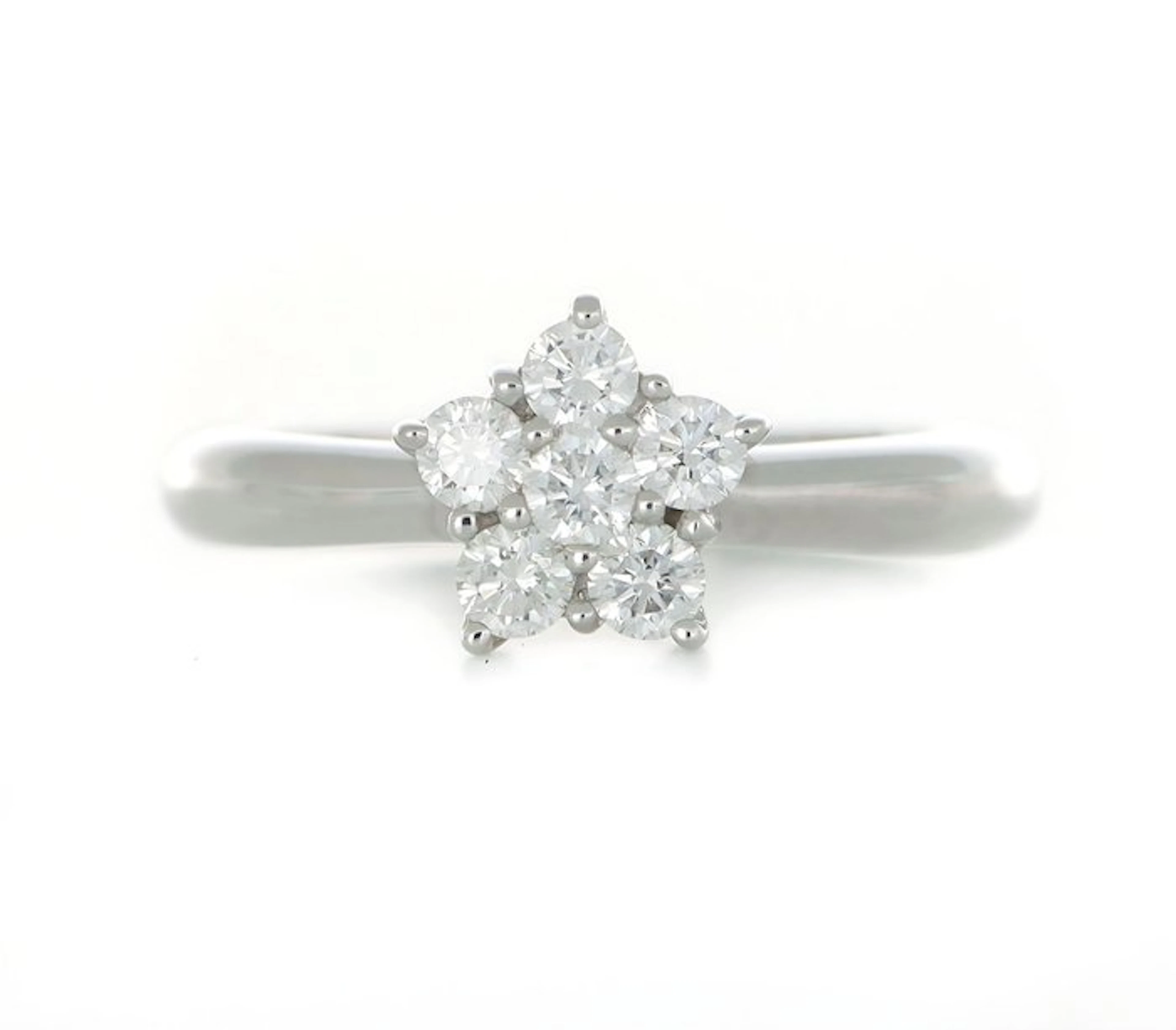 No reserve price - Ring - 18 kt. White gold - 0.50ct. tw. Diamond (Natural)