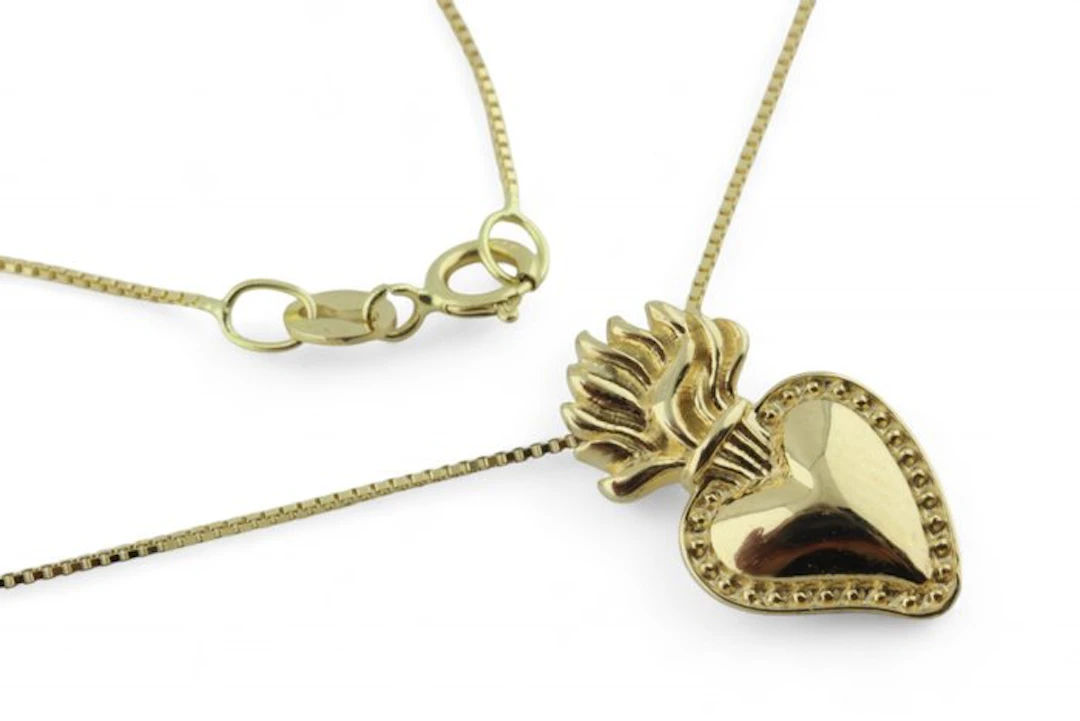 Necklace with pendant - 18 kt. Yellow gold
