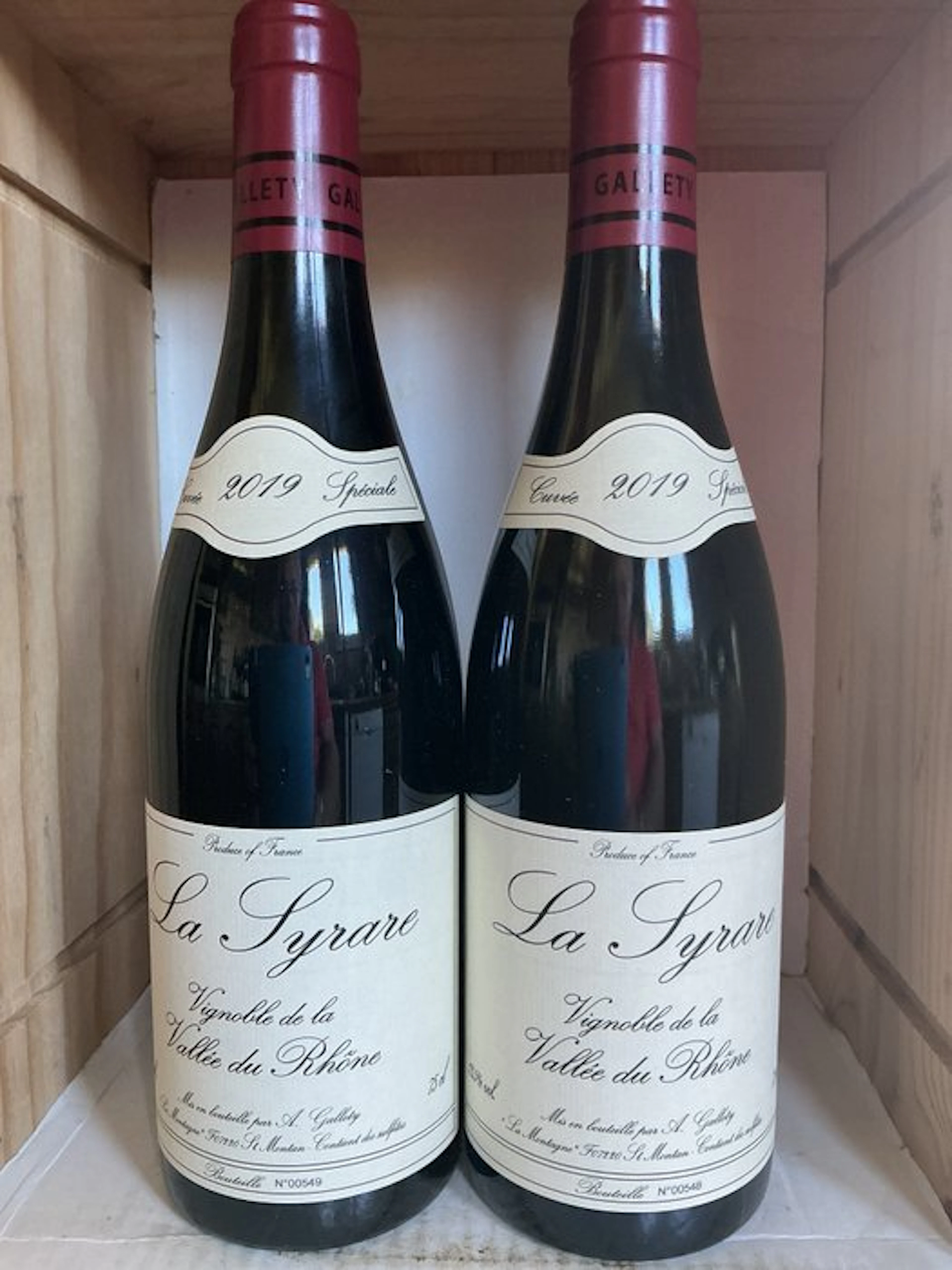 2019 Domaine Gallety La Syrare - Cotes du Rhone - 2 Bottles (0.75L)