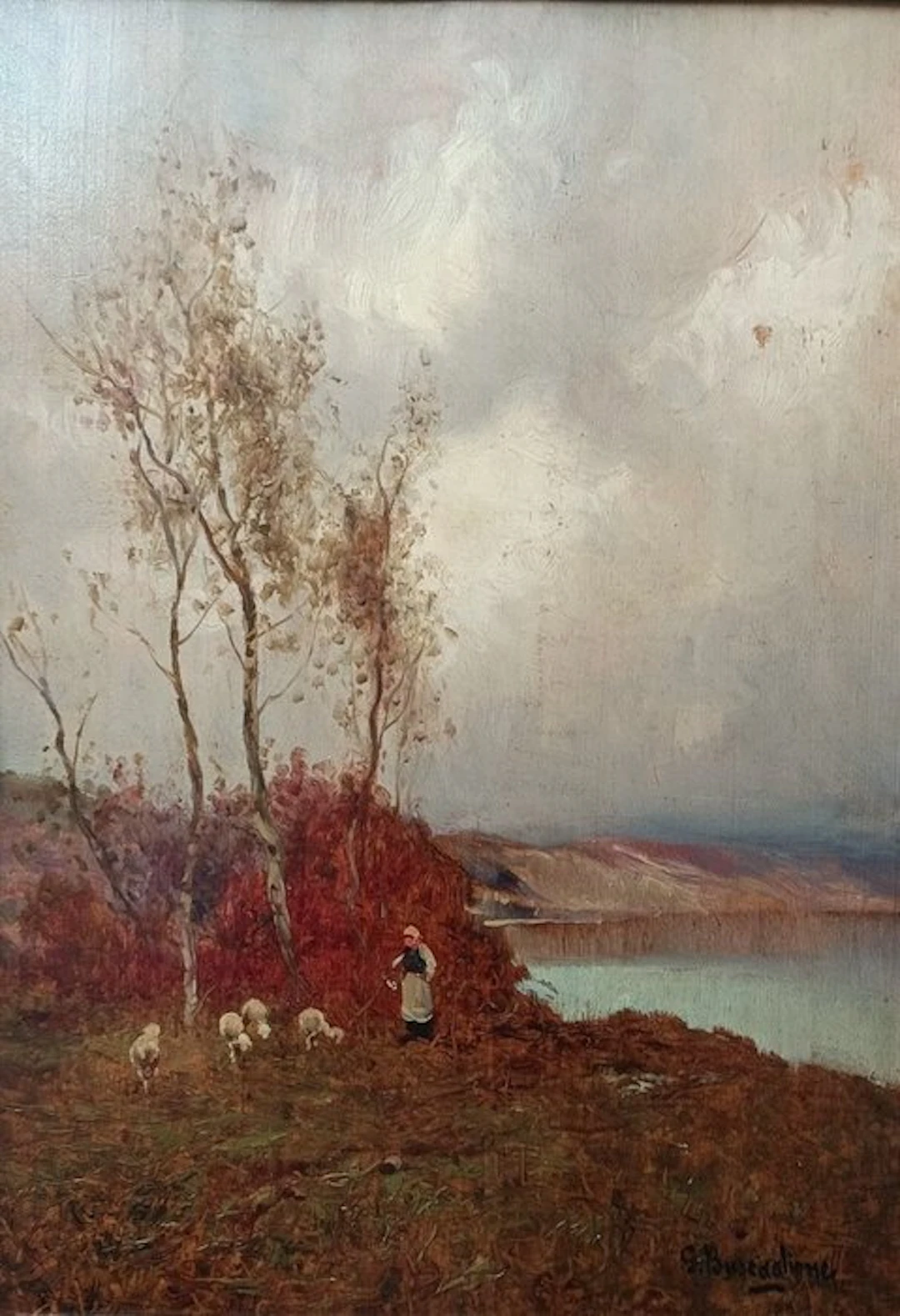 Giuseppe Buscaglione (1868-1928) - Tranquillità presso il laghetto