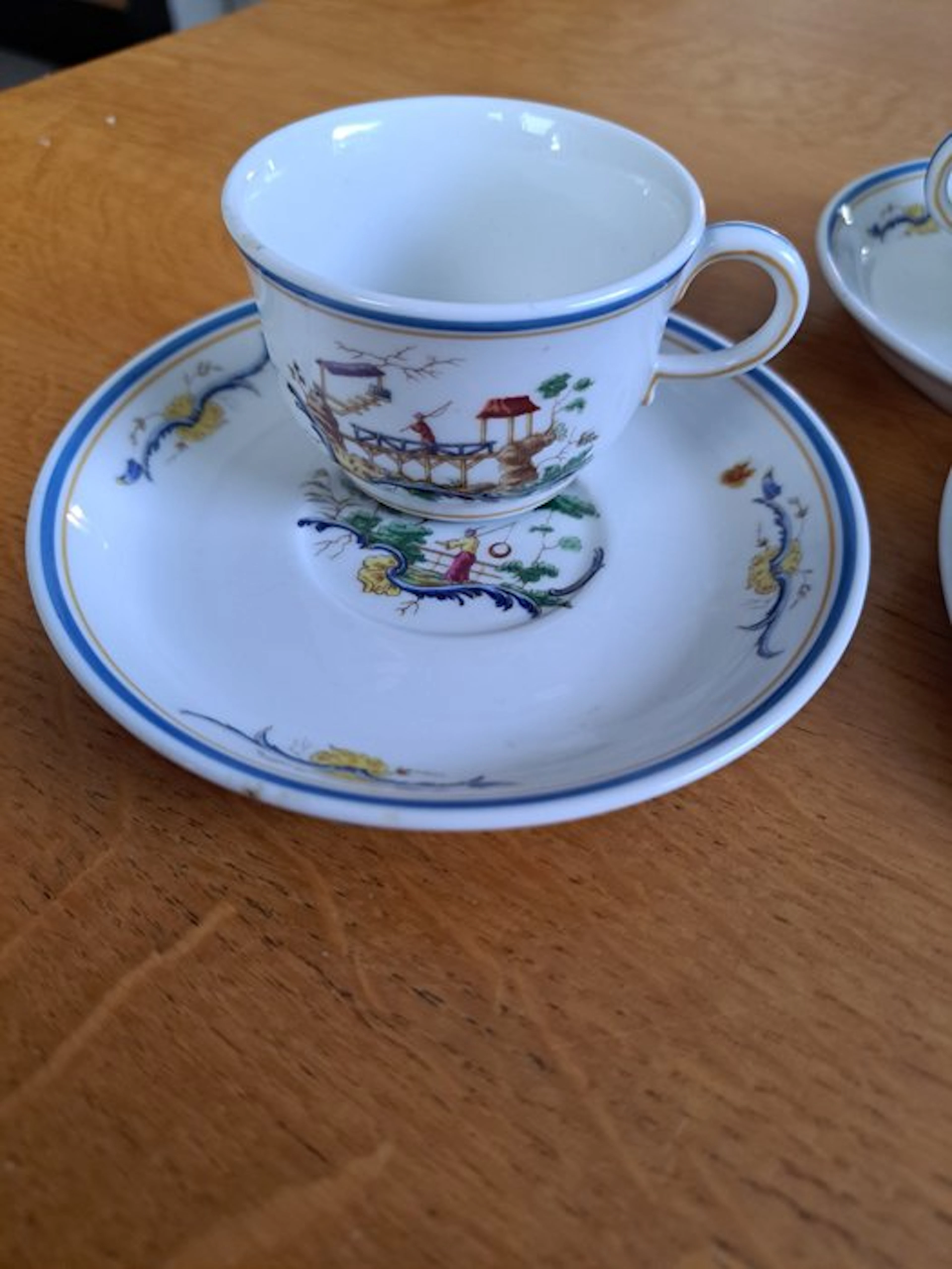 Richard Ginori - Cup and saucer (3) - Chinoiseries Italia - Porcelain