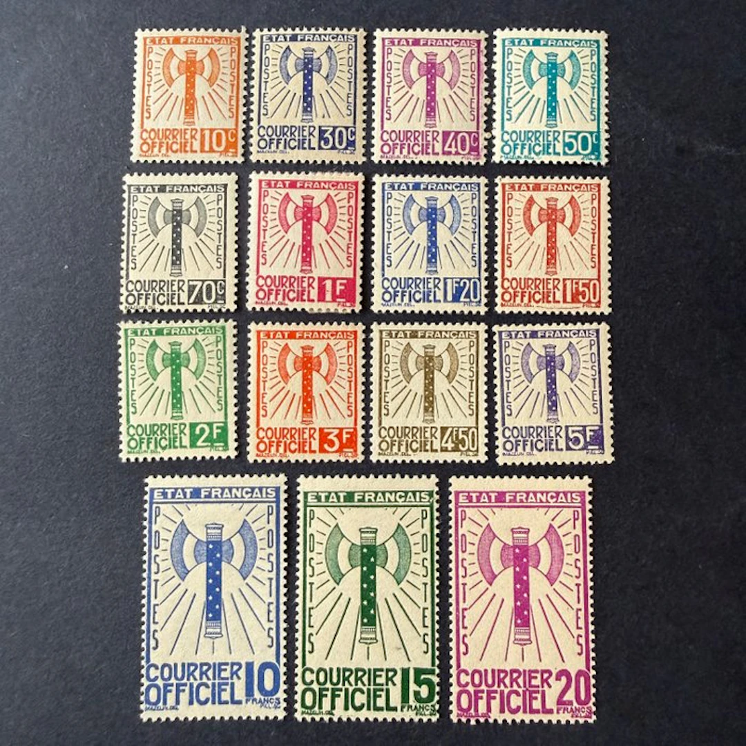 France - Yvert 1/15 'Francisque' Services