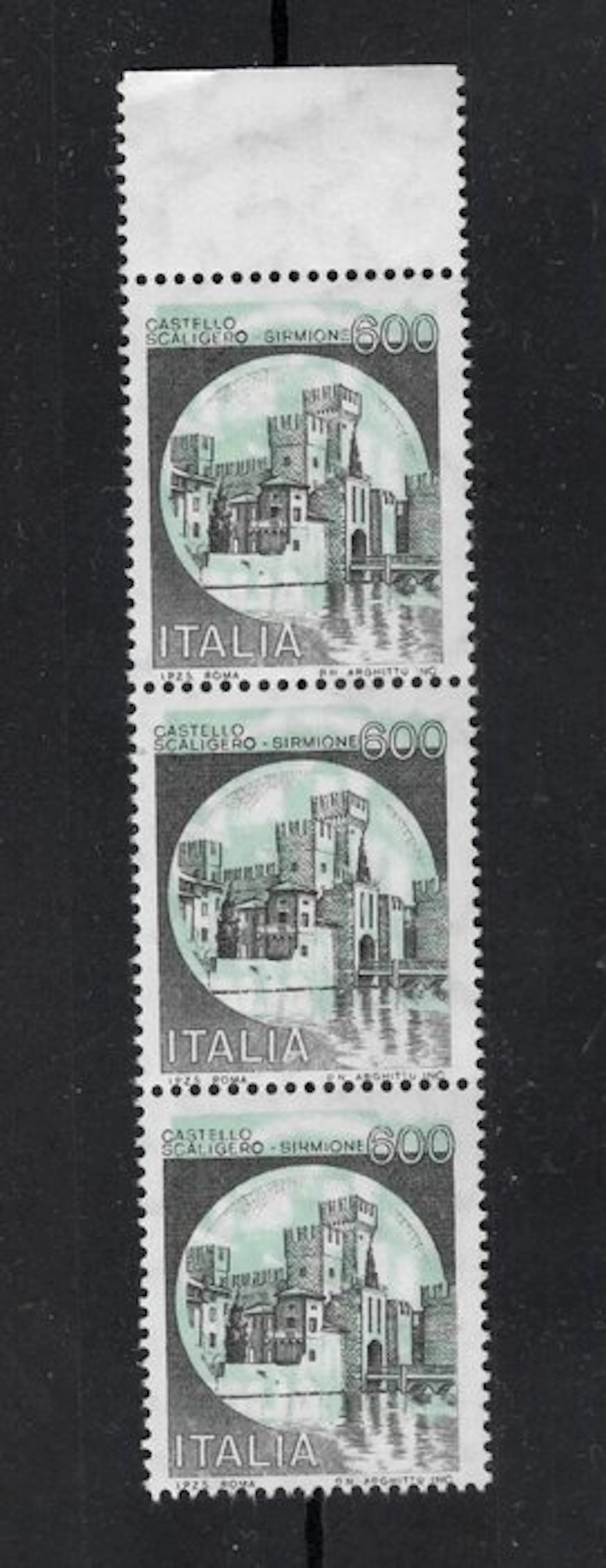 Italy 1980 - variety Italian Republic - Castelli 600 lire...