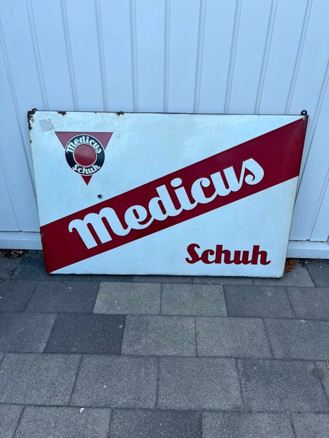 Medicus Schuh – XXL Emaille Reclamebord – Duits...