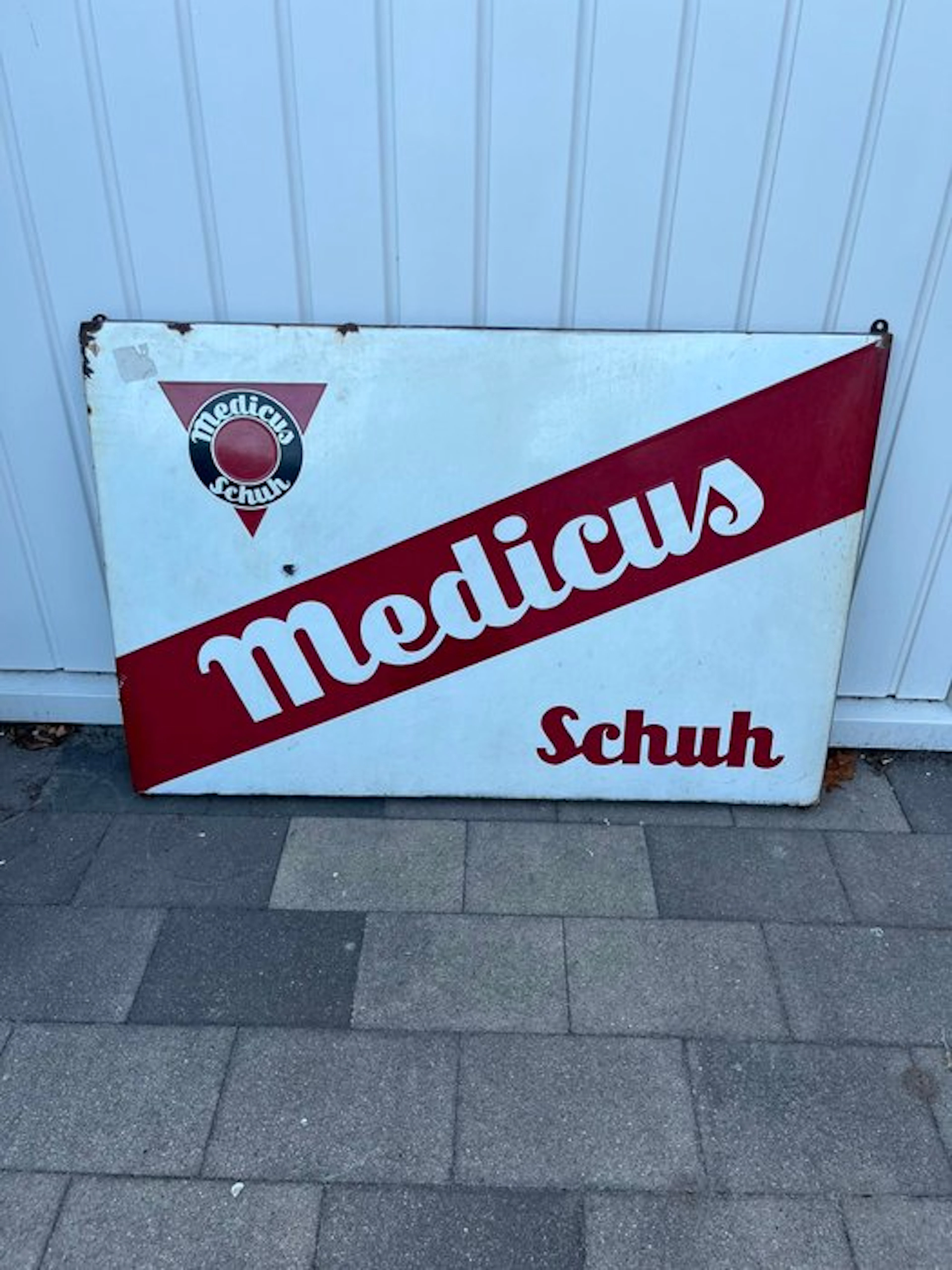 Medicus Schuh – XXL Emaille Reclamebord – Duits...