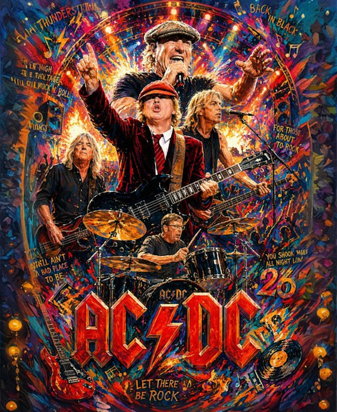 AC-DC - 2026 - Fine Art High-Quality Giclée - Original by...