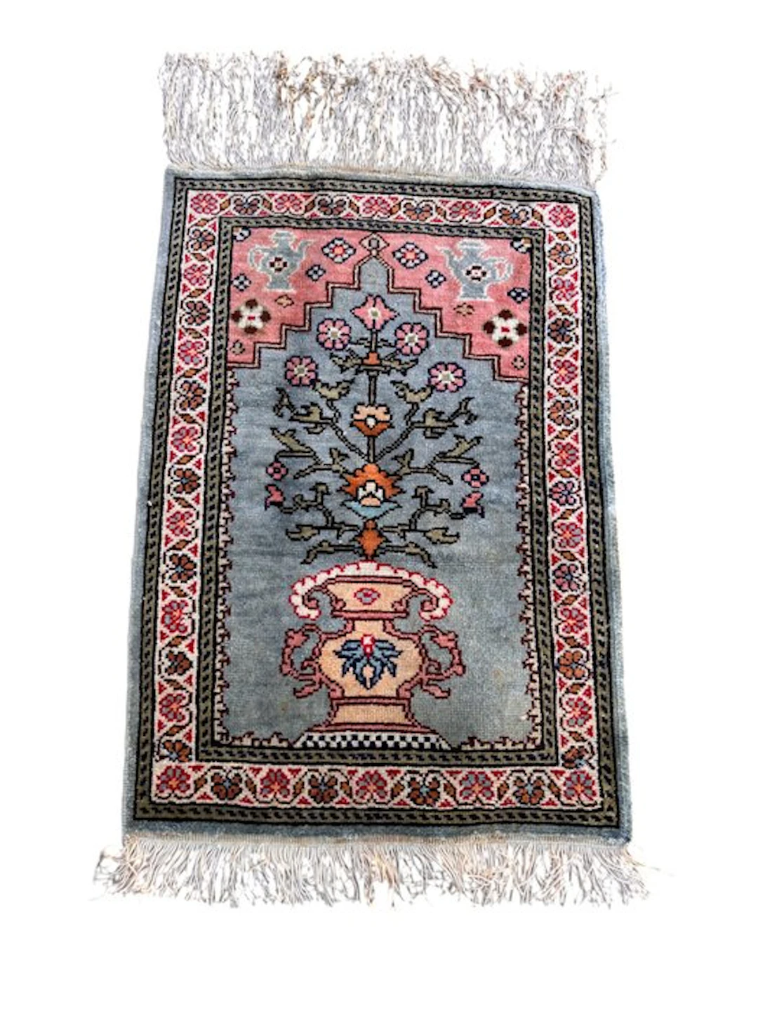 Kayserie, no reserve - Carpet - 44 cm - 32 cm - Mihrab with a vase of flowers.