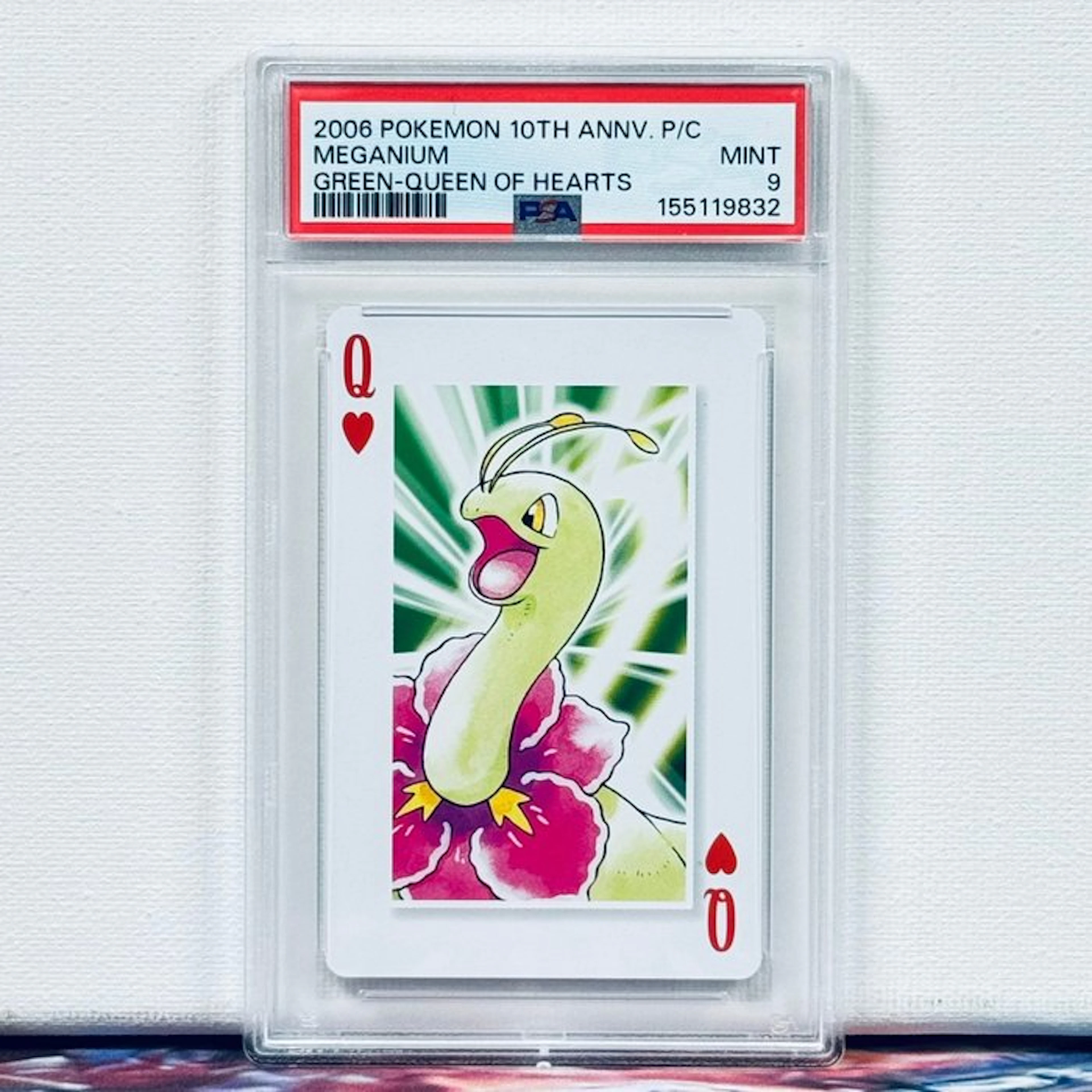 Pokémon Graded card - Meganium 2006 POKEMON 10TH ANNV