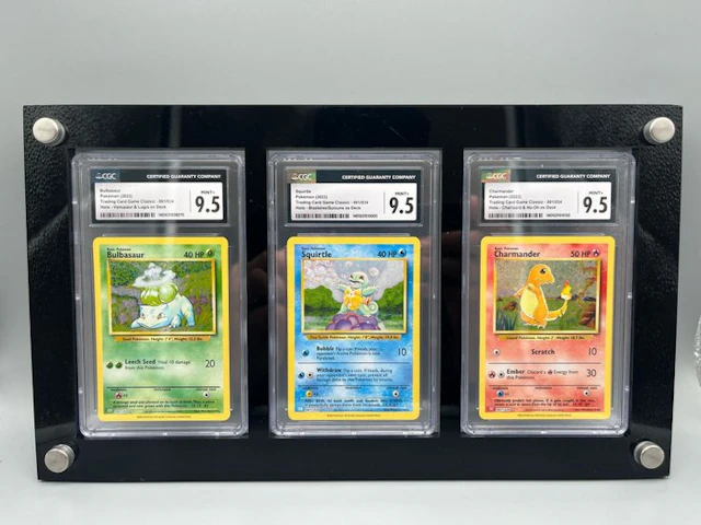 Pokémon - 3 Graded card - Bulbasaur