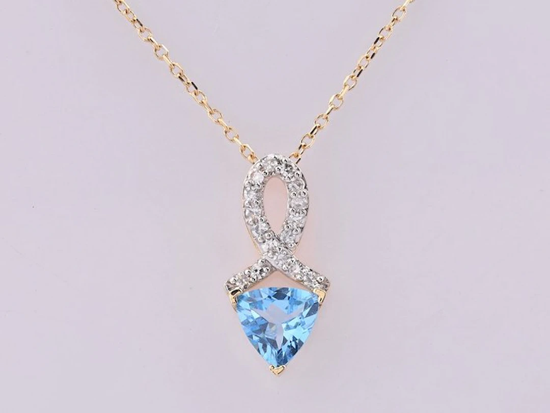 No reserve price - Necklace with pendant - 14 kt