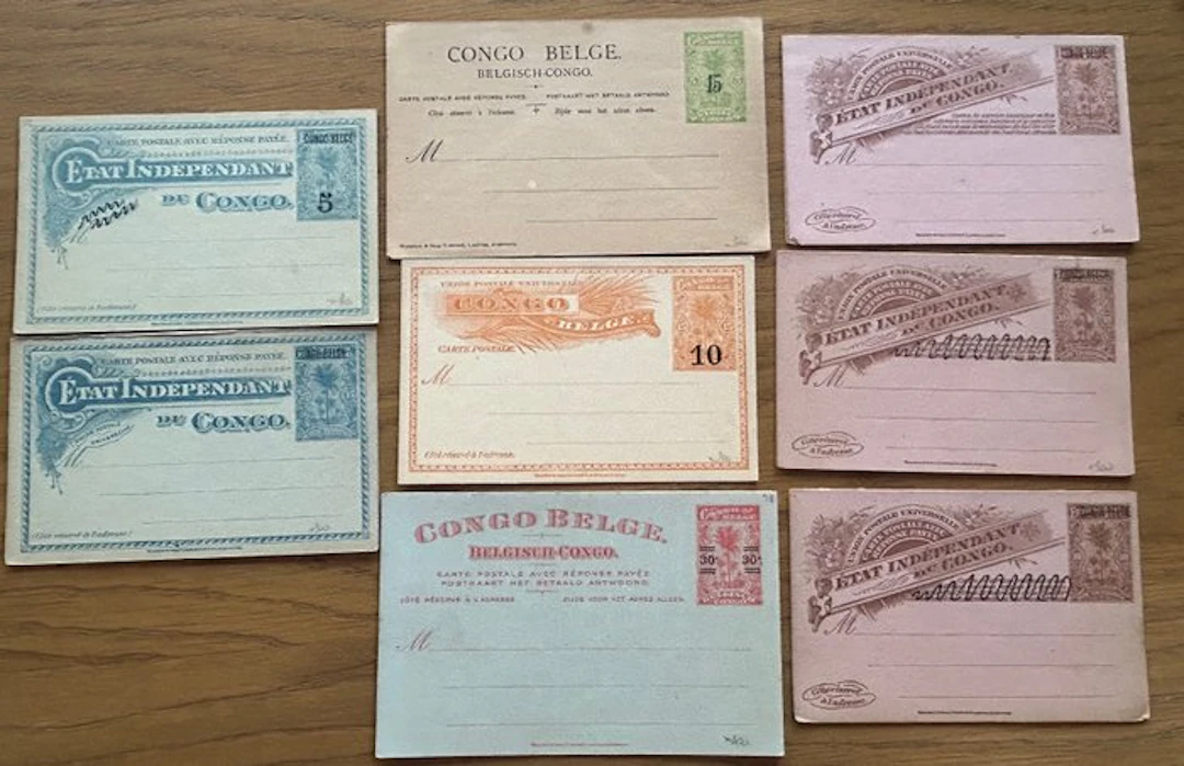 Belgian Congo - A small collection of 8 unused postcards
