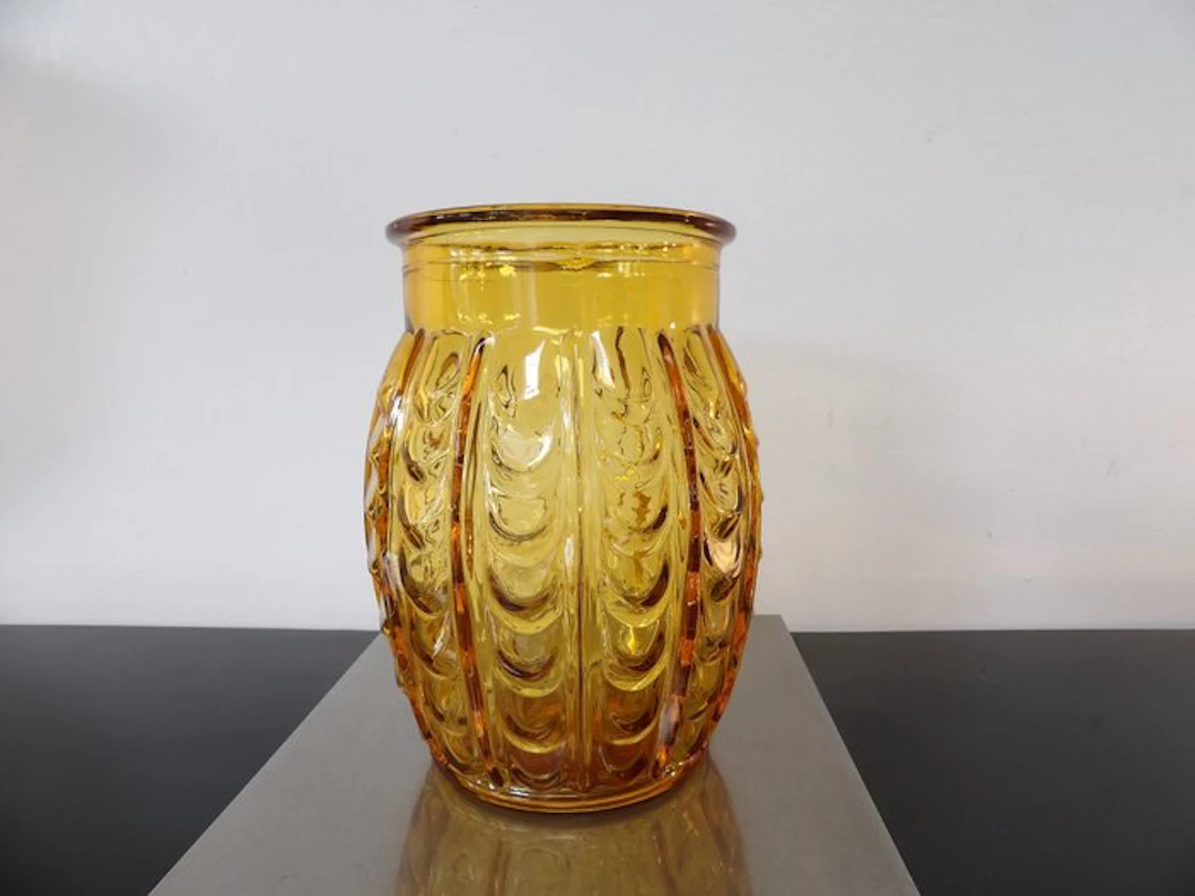 Val Saint Lambert - Charles Graffart - Vase - Drapery - Glass