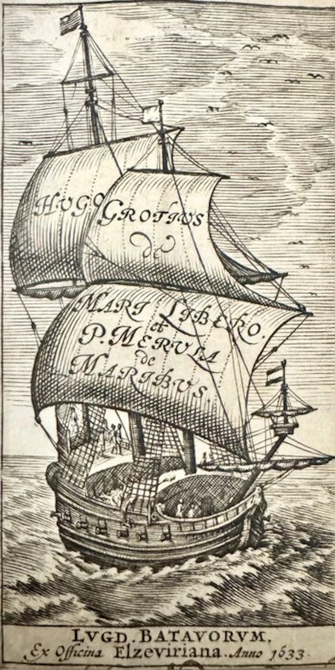 Grotius Hugo -Paulus Merula - DE MARI LIBERO -DE MARIBUS - 1633