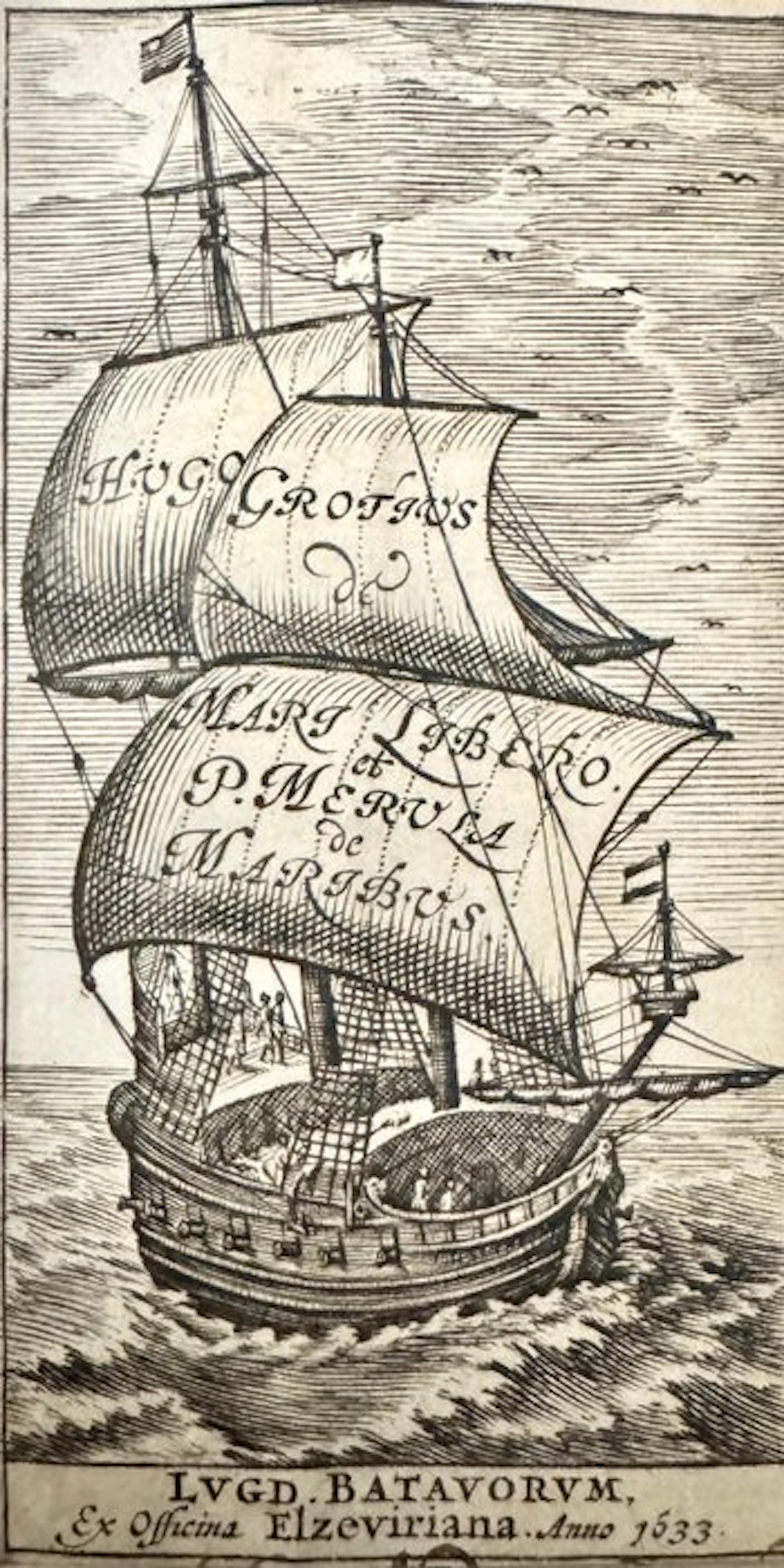 Grotius Hugo -Paulus Merula - DE MARI LIBERO -DE MARIBUS - 1633