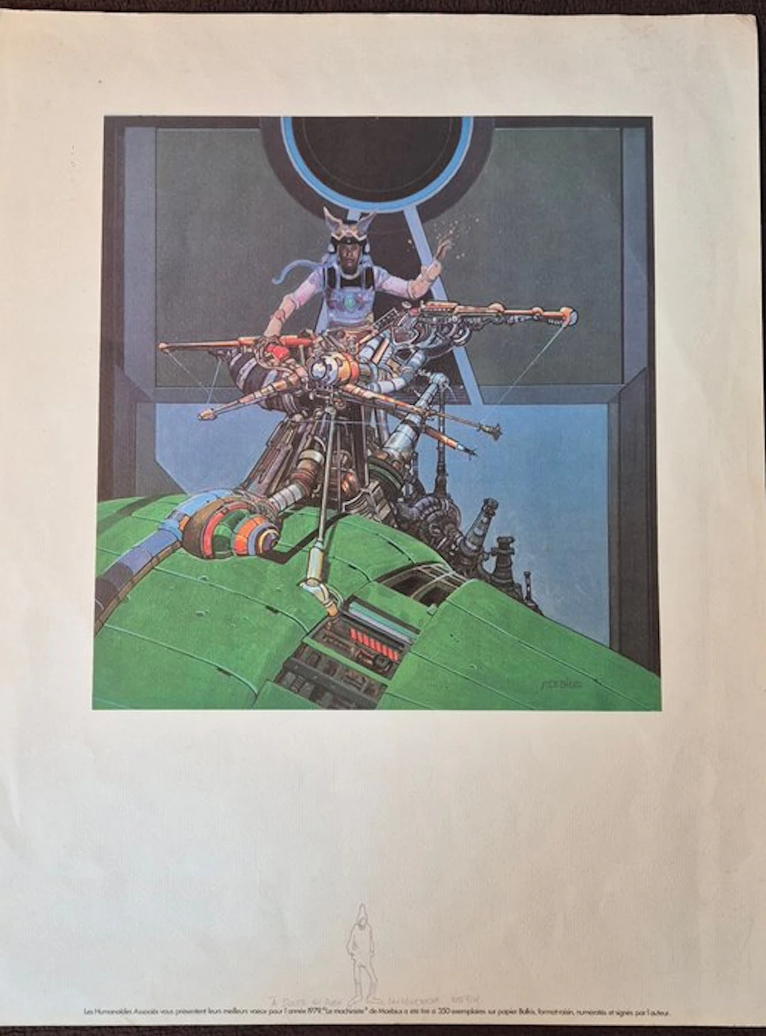 Moebius (Jean Giraud) - 1 Screen printing - Le Machiniste...