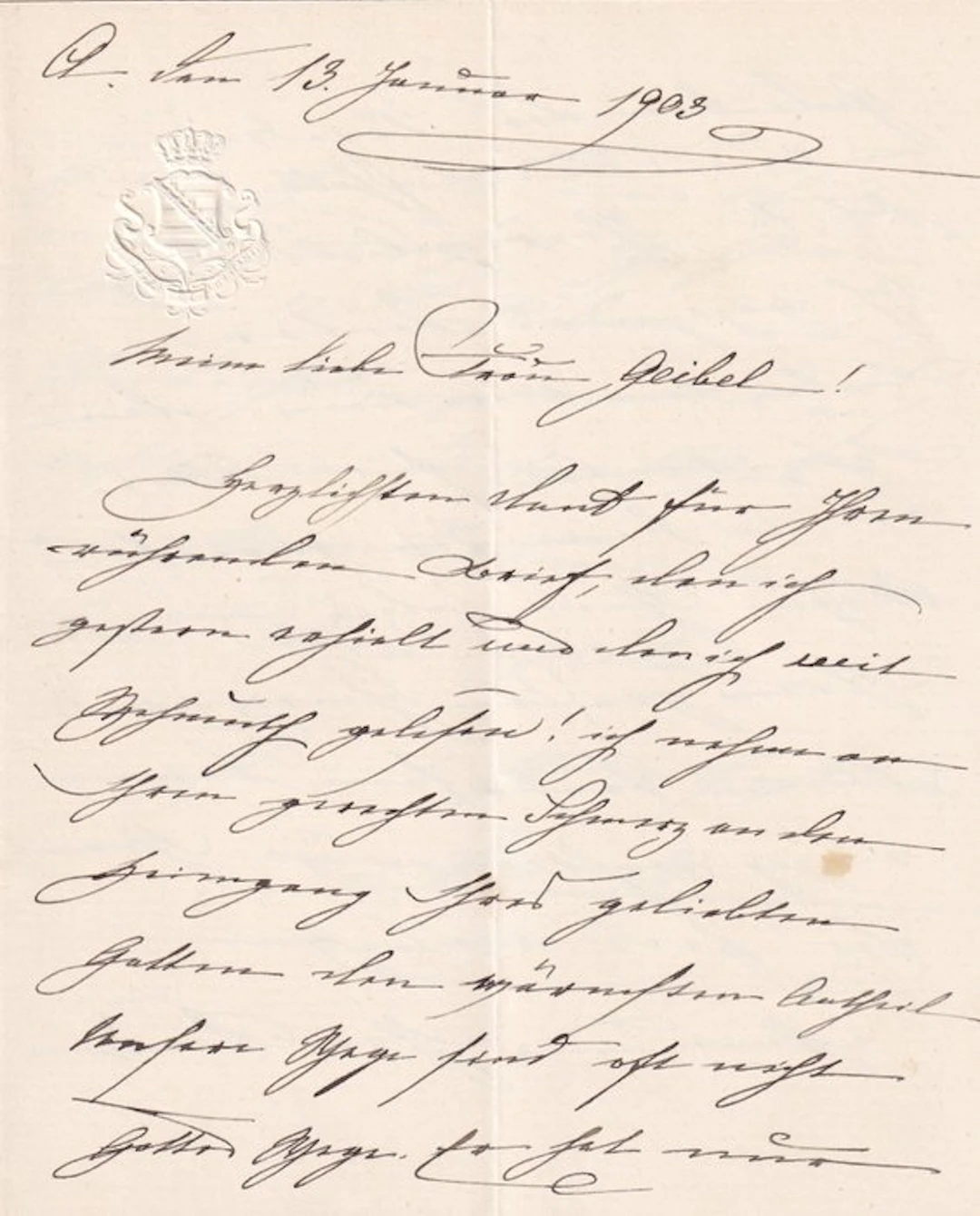Herzog Ernst von Sachsen-Altenburg - Handschriftlicher...