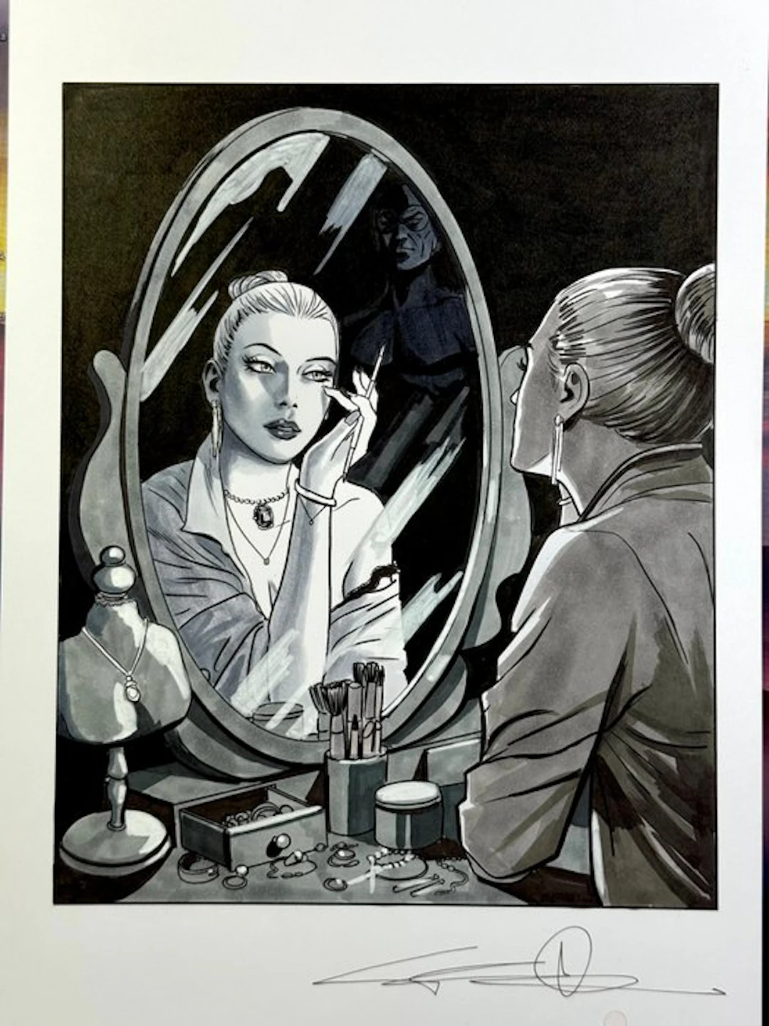 Candita, Giuseppe - 1 Original drawing - Diabolik - Eva...