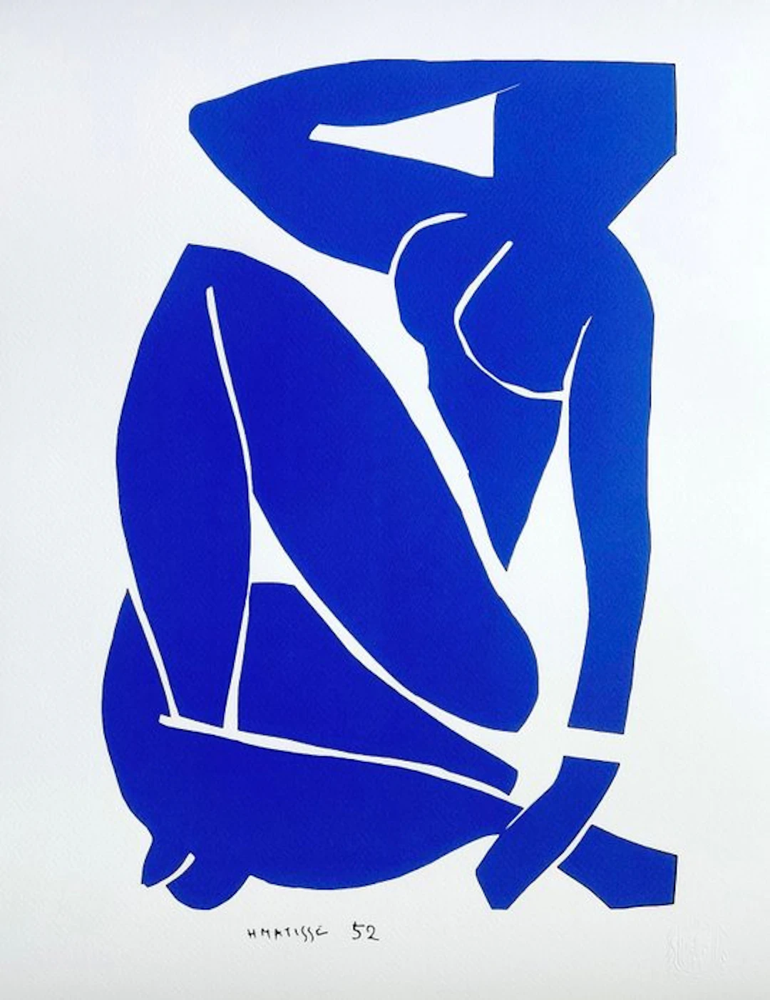 Henri Matisse (1869-1954) (after) - "Nu Bleu III, 1952"