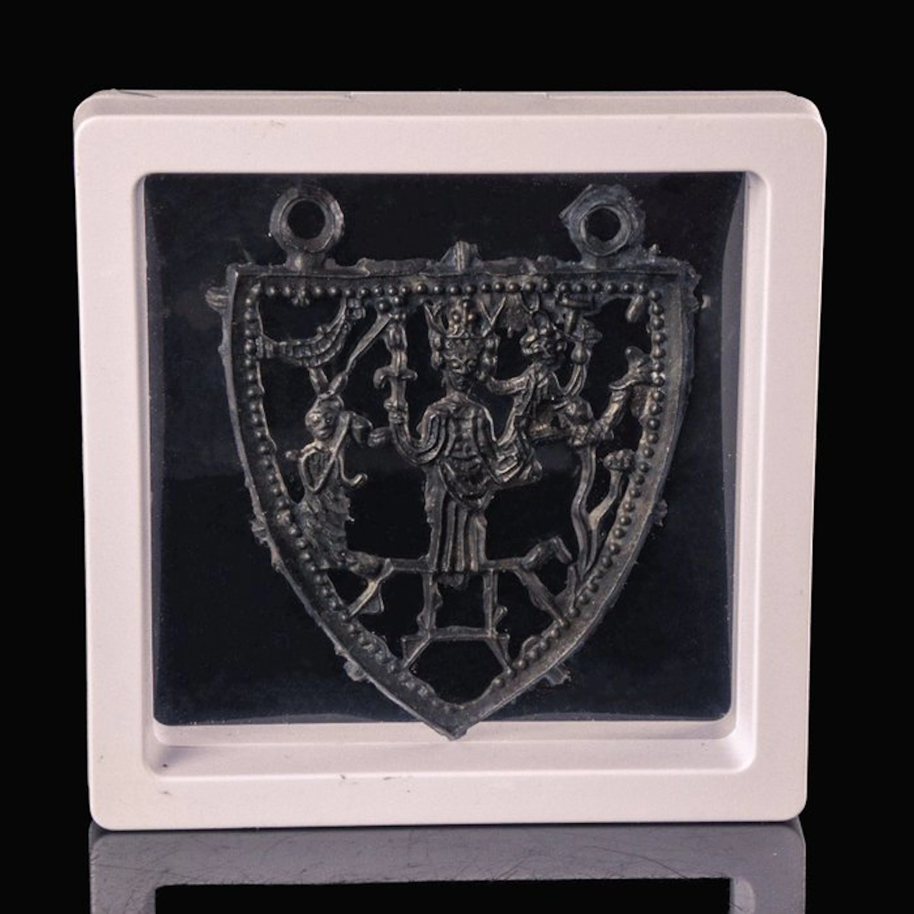 Medieval Pewter den Bosch Pilgrim Badge - in Display Window