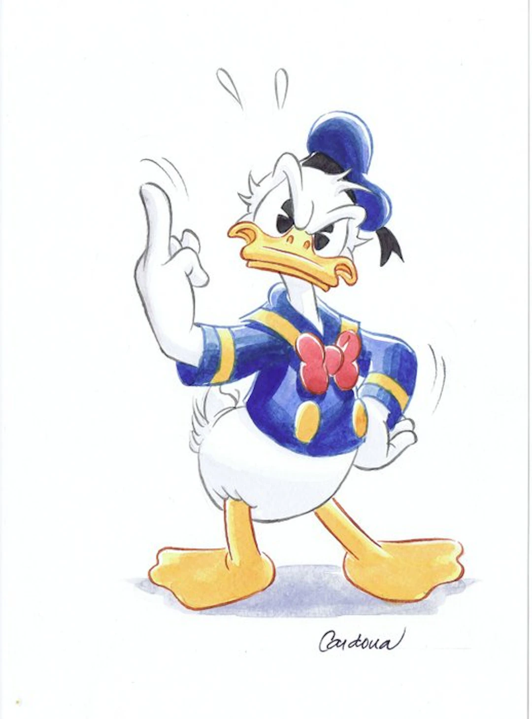 Cardona - 1 Watercolour - Donald Duck