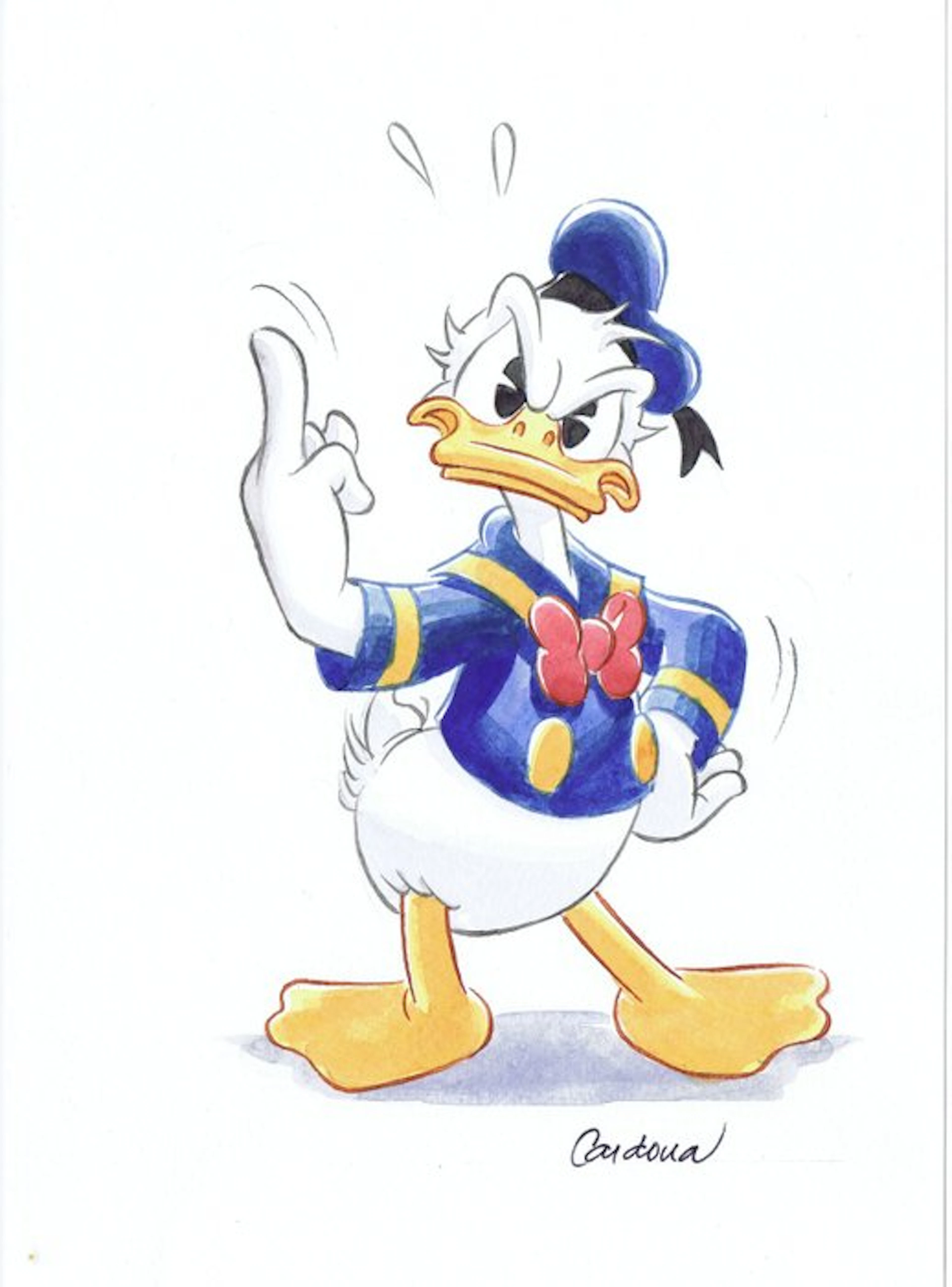 Cardona - 1 Watercolour - Donald Duck