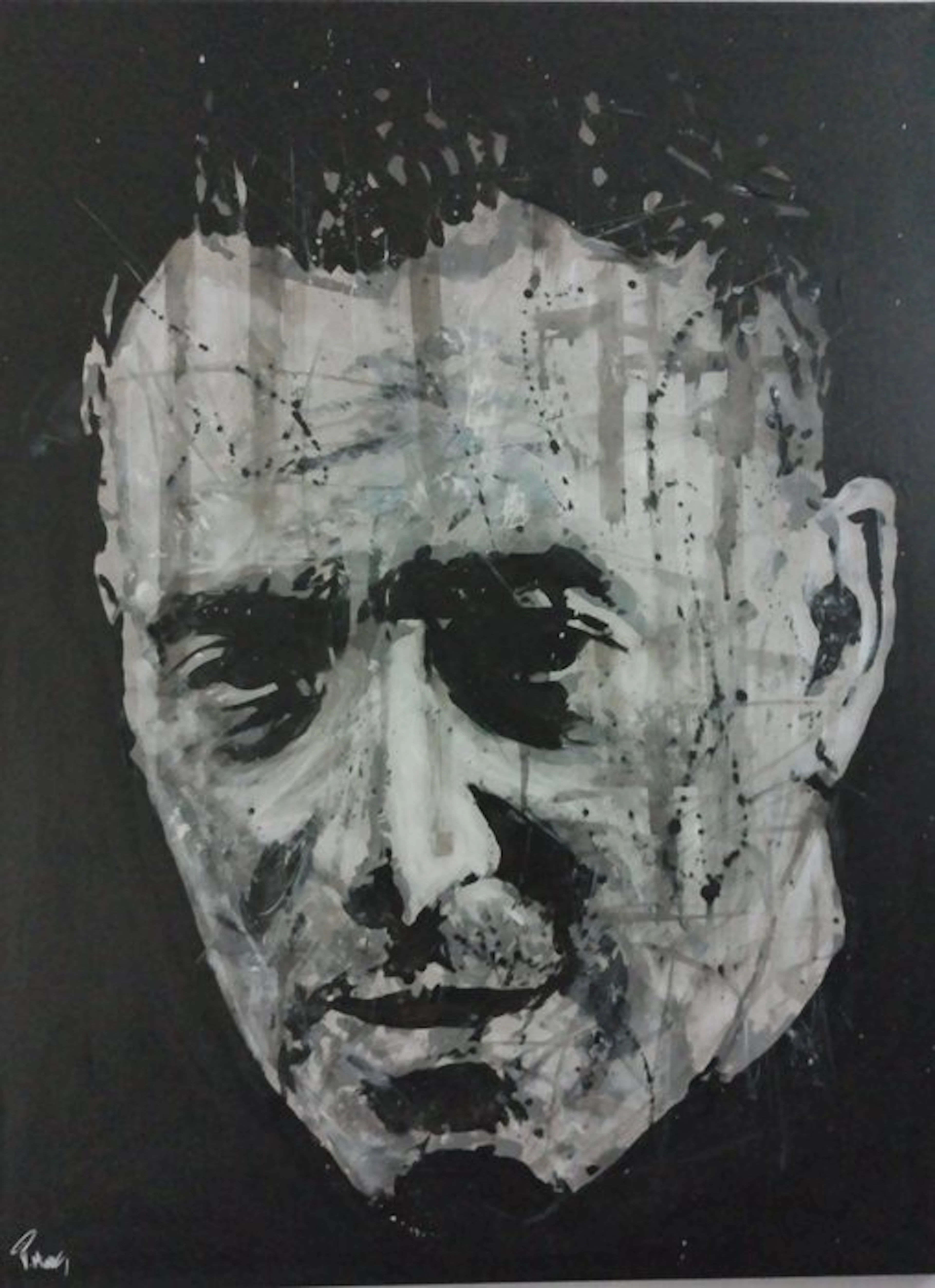 Bruce Springsteen - 80x60 cm - handpainted and signed - by artist Vincent Mink