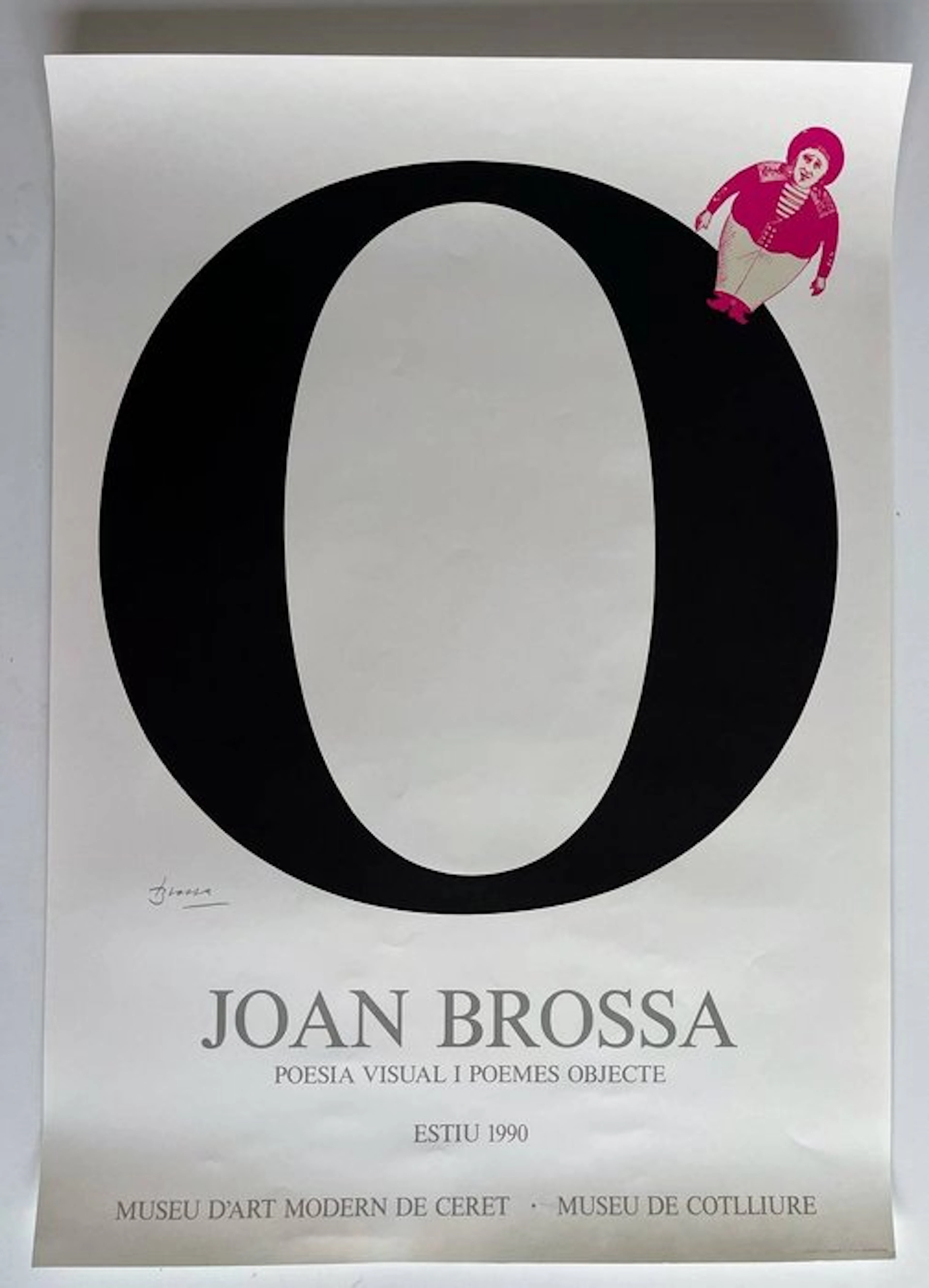 Joan Brossa - Iconic “O” Visual Poem – **ORIGINAL poster...