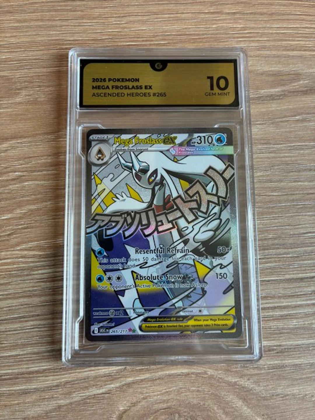 Pokémon - 1 Card - Mega Froslass EX - GG 10 Gem Mint 265 Holo - Mega Evolution