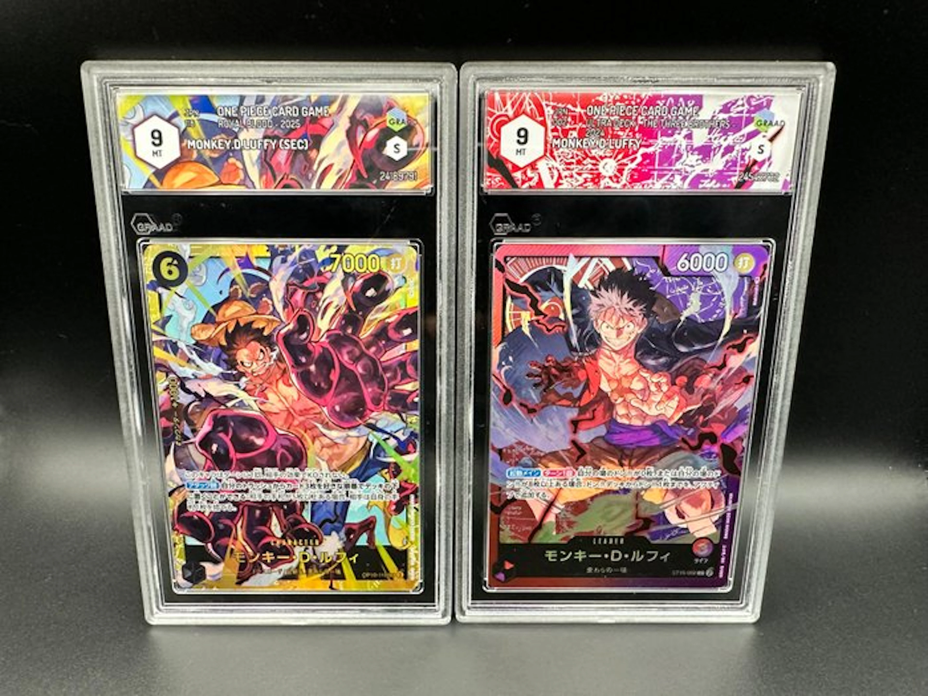 One Piece - 2 Graded card - Monkey D