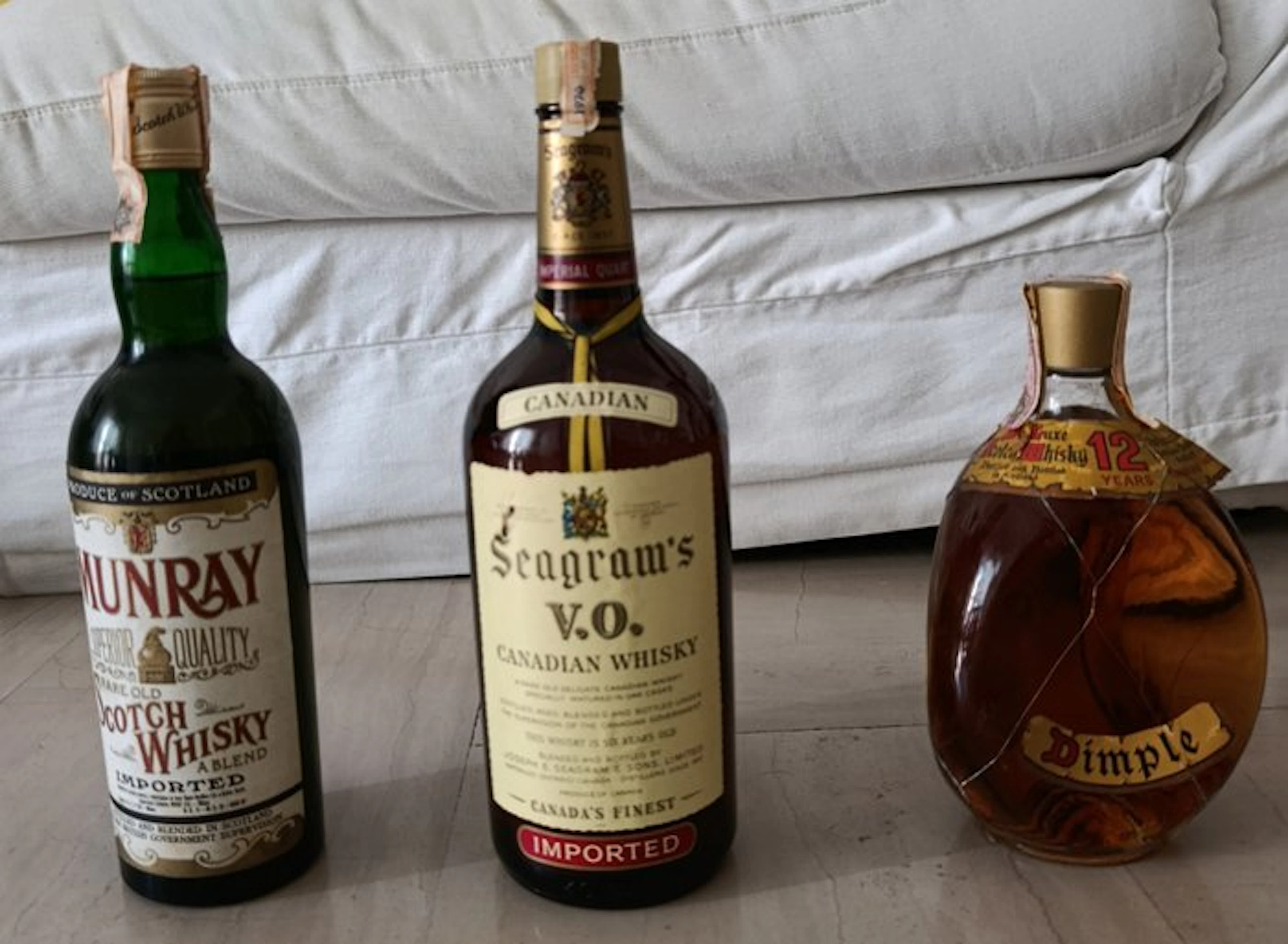 Dimple 12yo + Munray Rare Old + Seagram's 1970 V.O