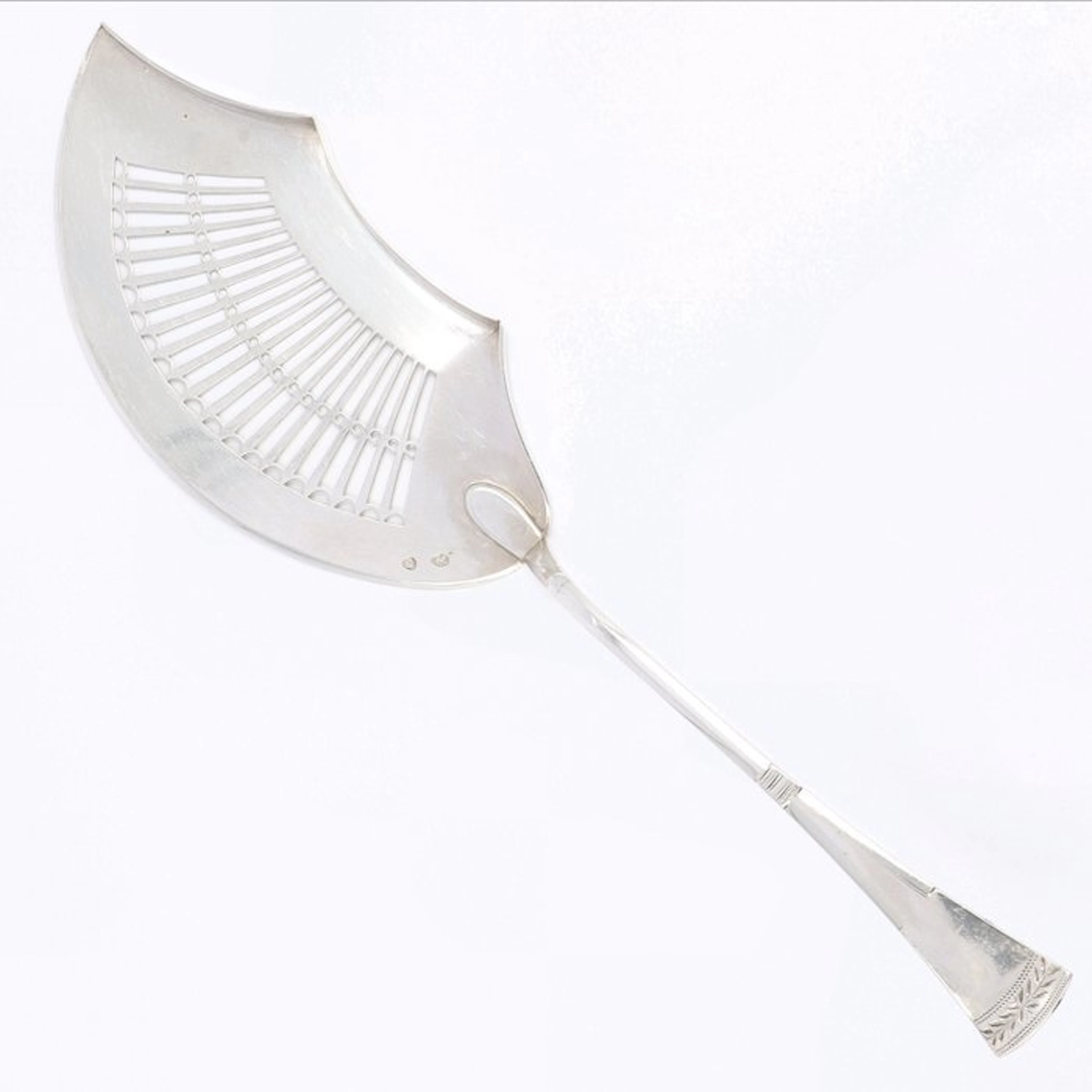H.W. Moolenijzer (Amsterdam 1913) - Visschep - Fish serving set - .833 silver